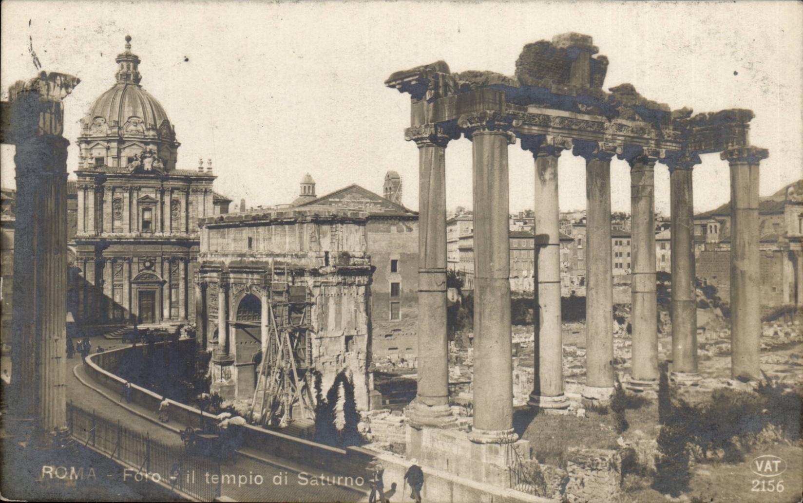 Italien Italien Rom CPA Foro es templo di Saturno