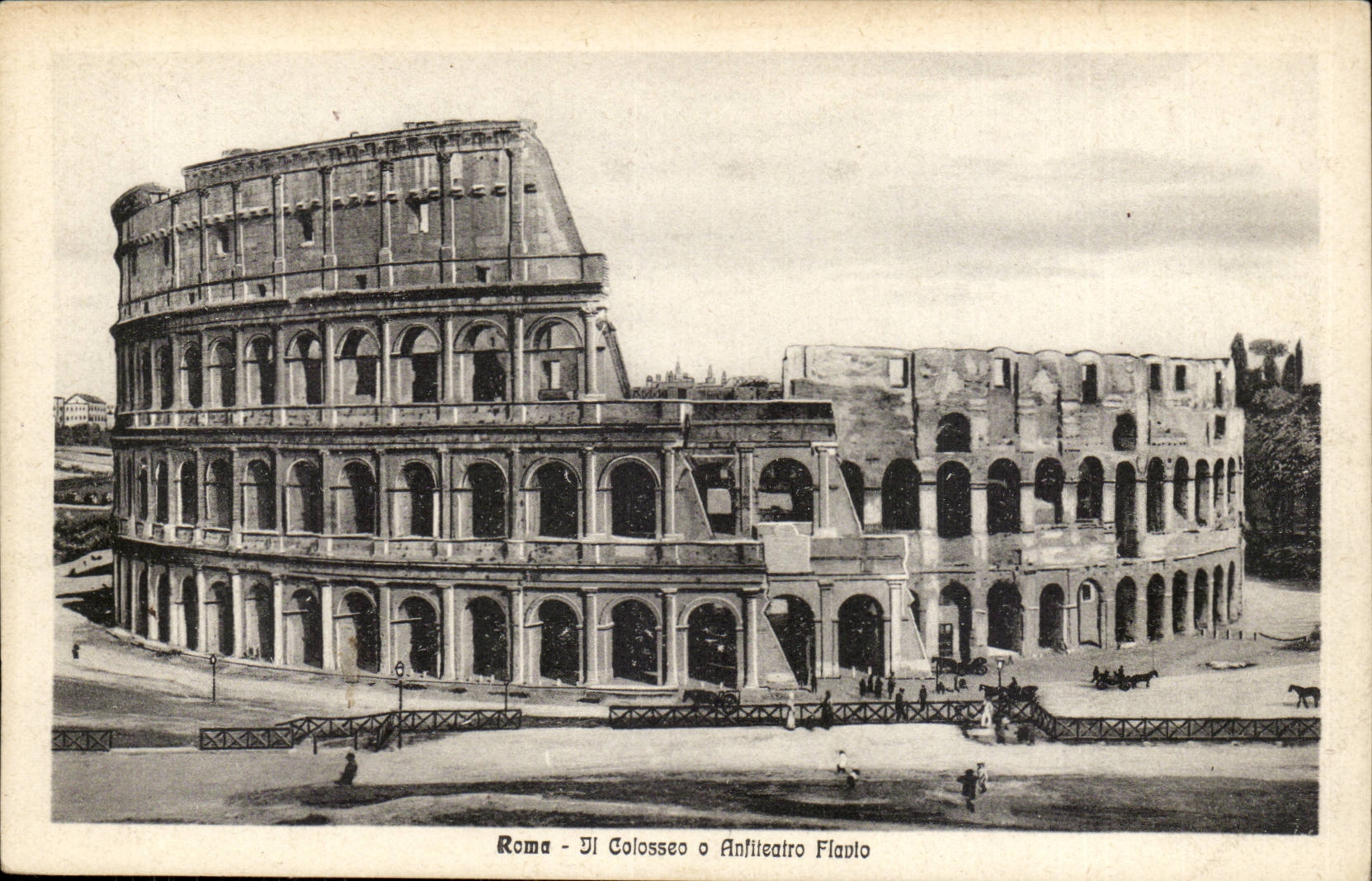 Italien Italien Rom CPA es colosseo O antiteatro Flavio