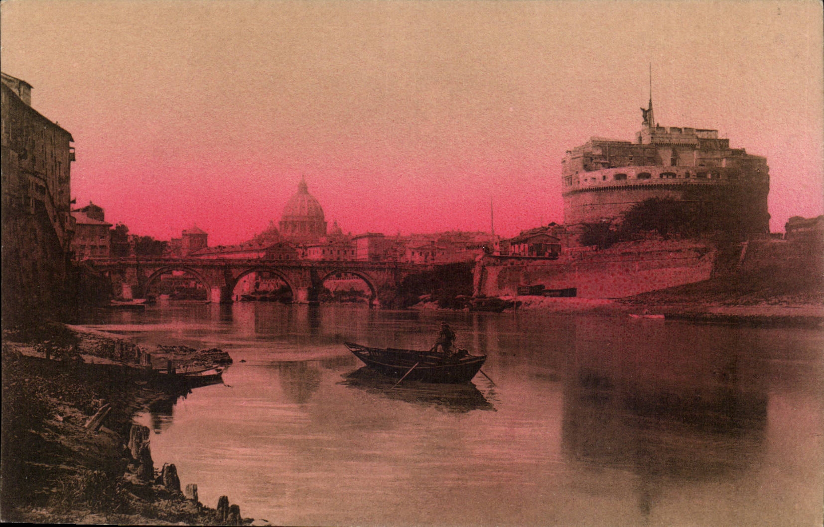 Landsitzhauses S Angelo S Pietro des Italien-Italien Rom CPA Dal Tevere