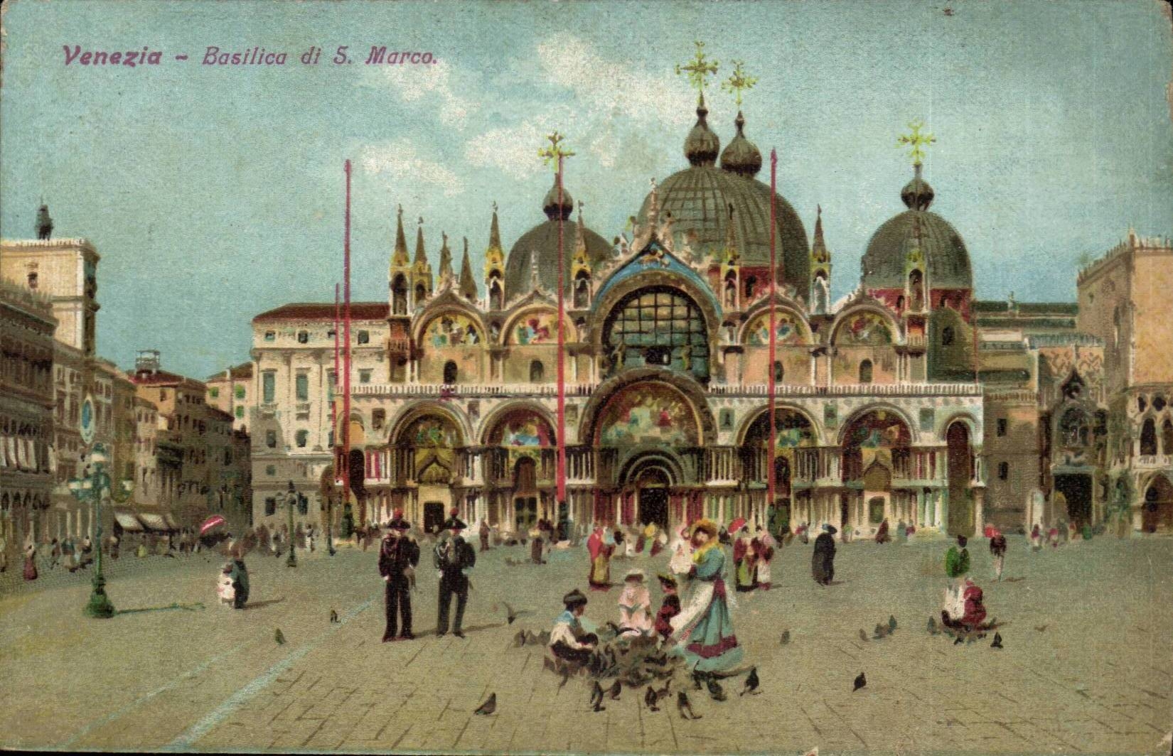 Italy Italia Venezia CPA Basilica di S Marco