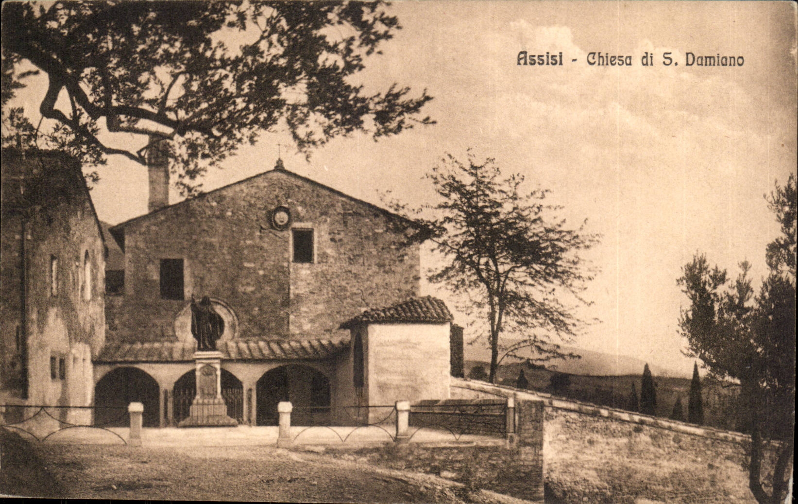 Italy Italia Assisi CPA Chiesa di S Damanio