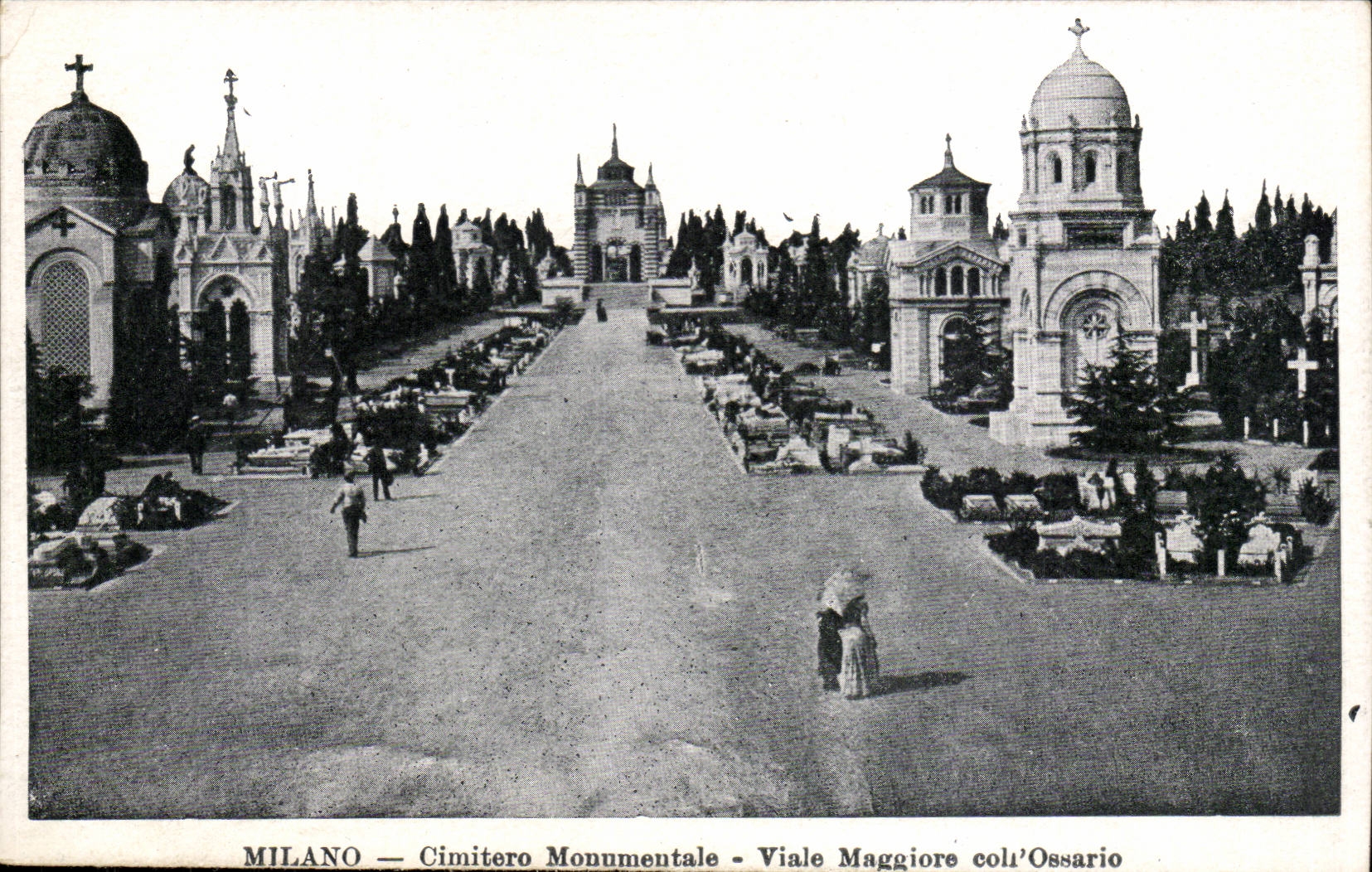 Italy Italia Milano CPA Cimitero Monumental Viale Maggiore coli Ossario