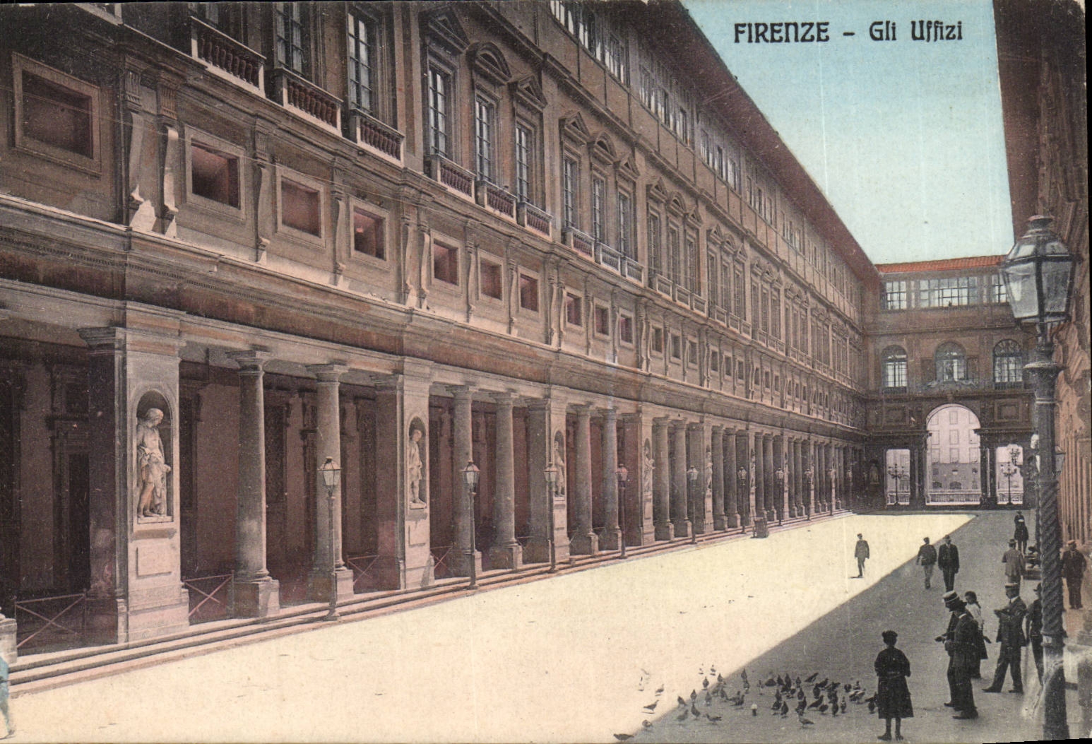 Italy Italia Firenze CPA Gli Uffizi