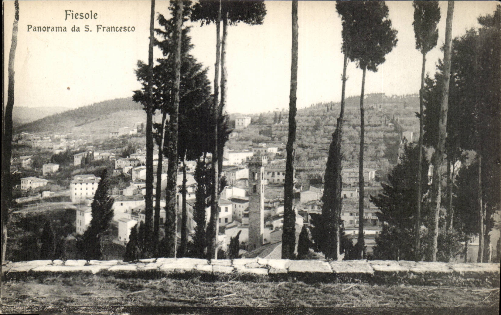 Italy Italia Fiesole CPA Panorama da S Francesco