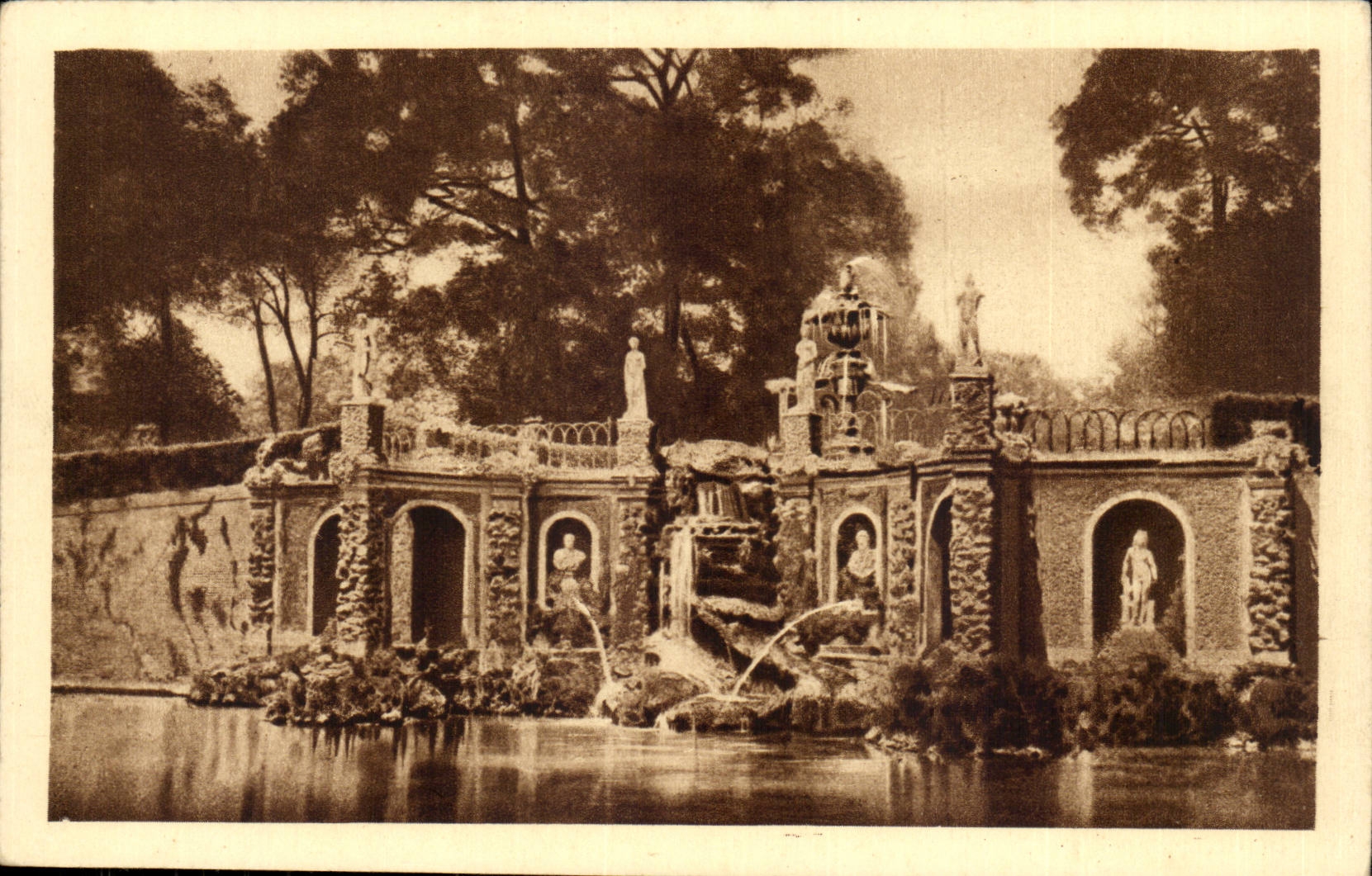 Landhaus Pamphili Giuchi Italien-Italien Rom CPA von acqua Idiot cascate