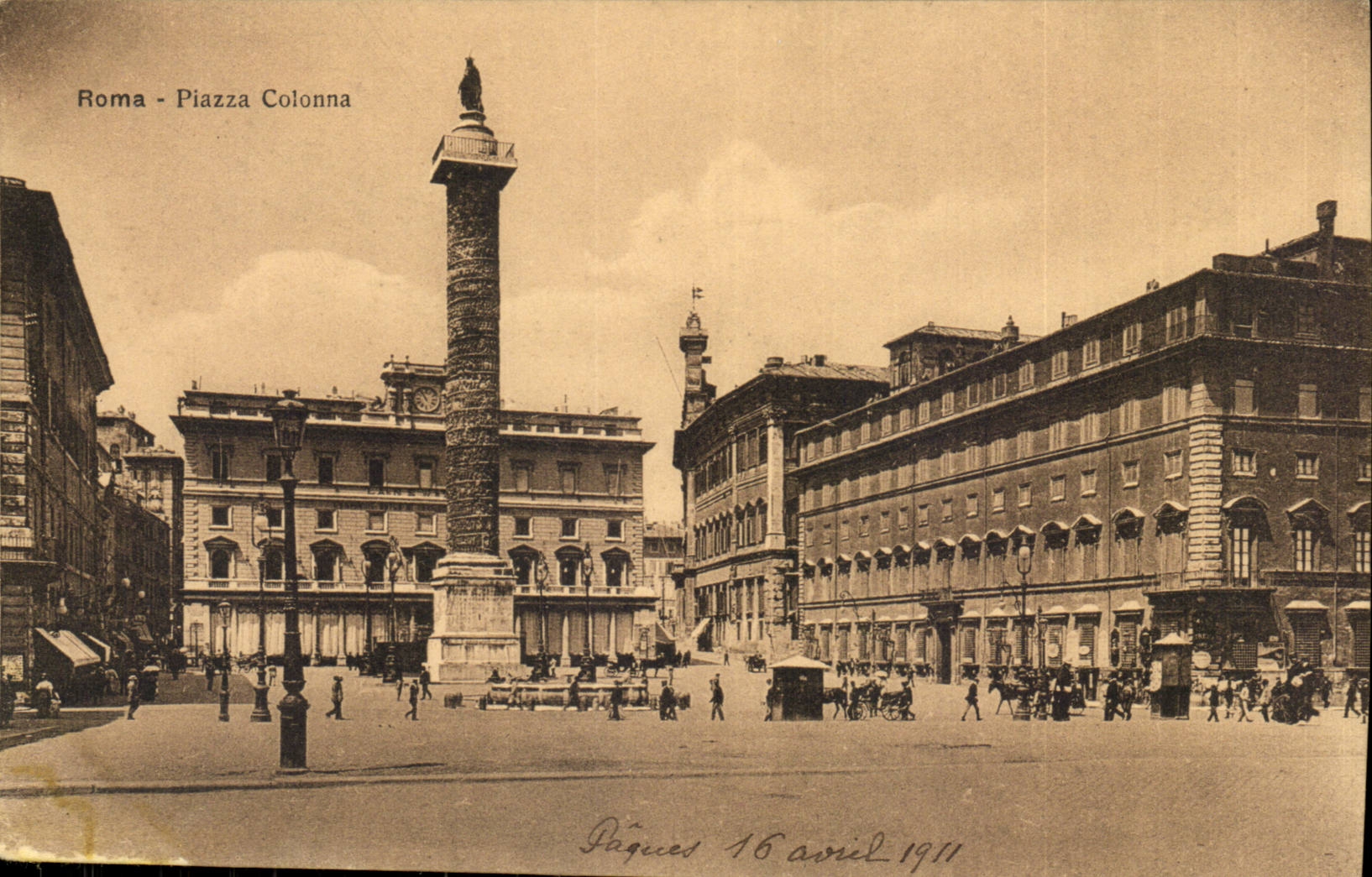 Marktplatz Colonna Italien-Italien Rom CPA