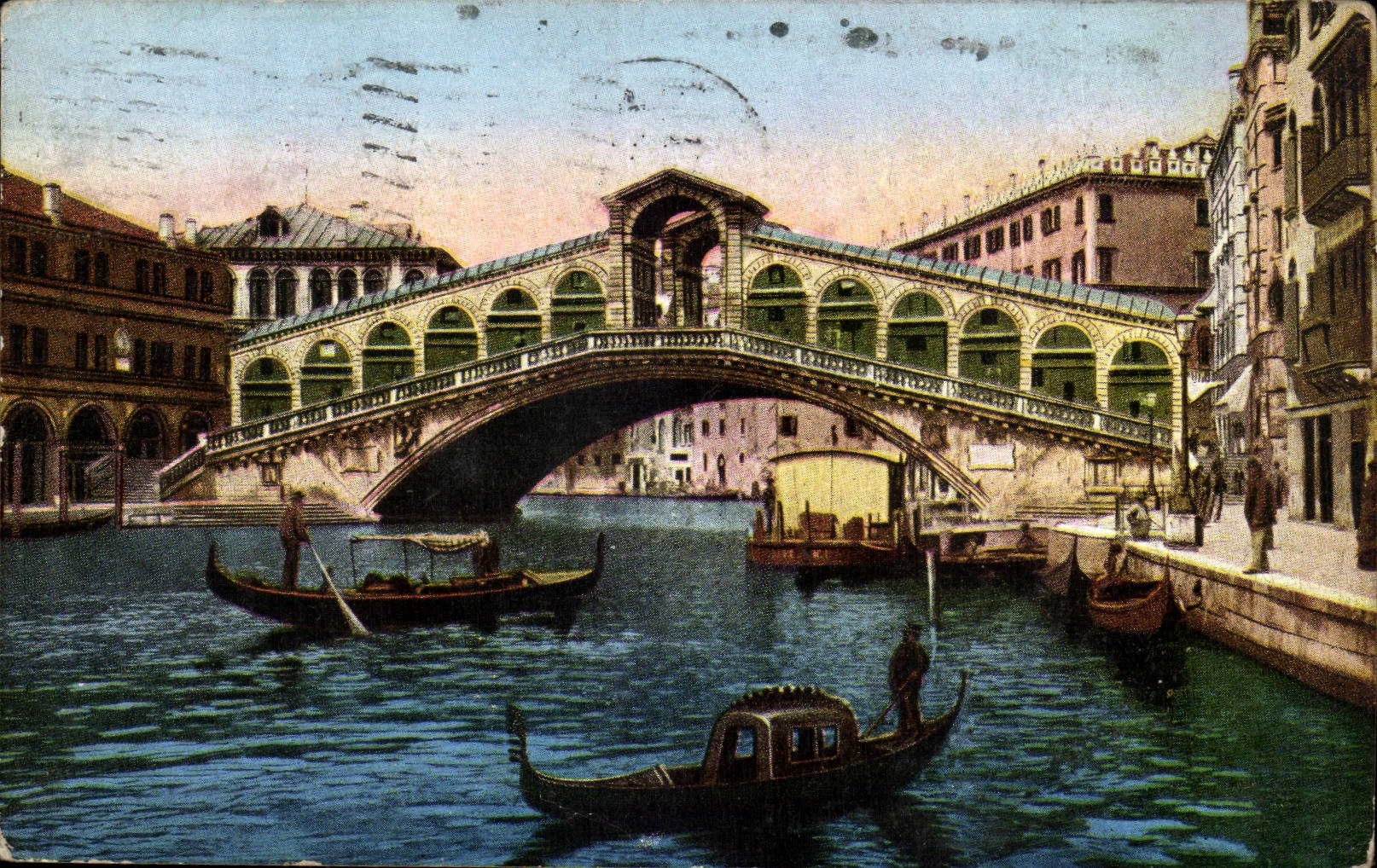 Italy Italia VEnezia CPA Bridges di Rialto
