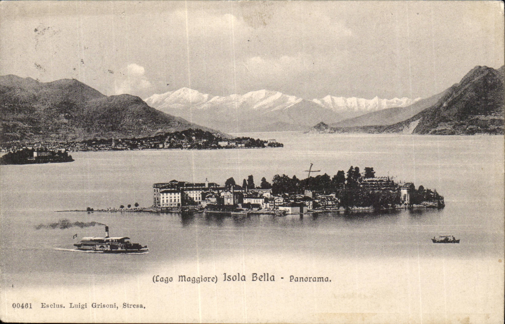 CPA Italy Italia Lago Maggiore Isola Bleated Panorama