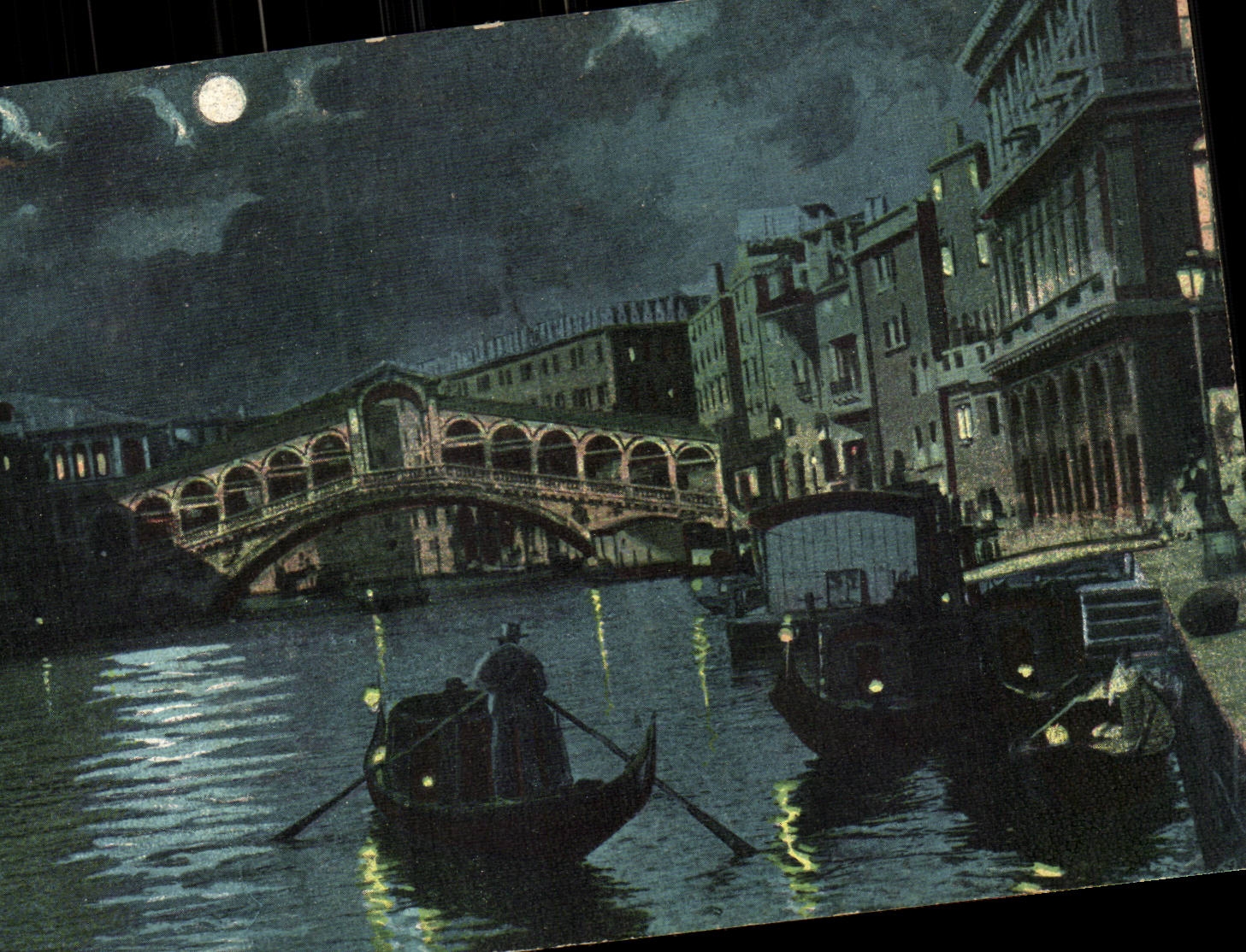 CPA Italy Italia Venezia Big shot di Rialto Venice