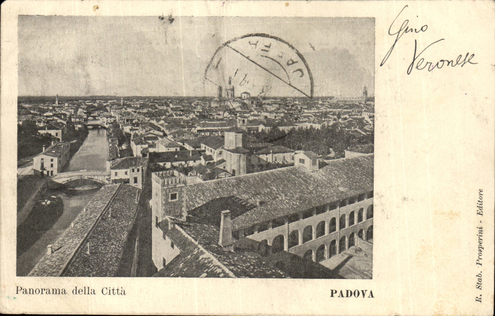 CPA Italy Italia padova Panorama della Citta