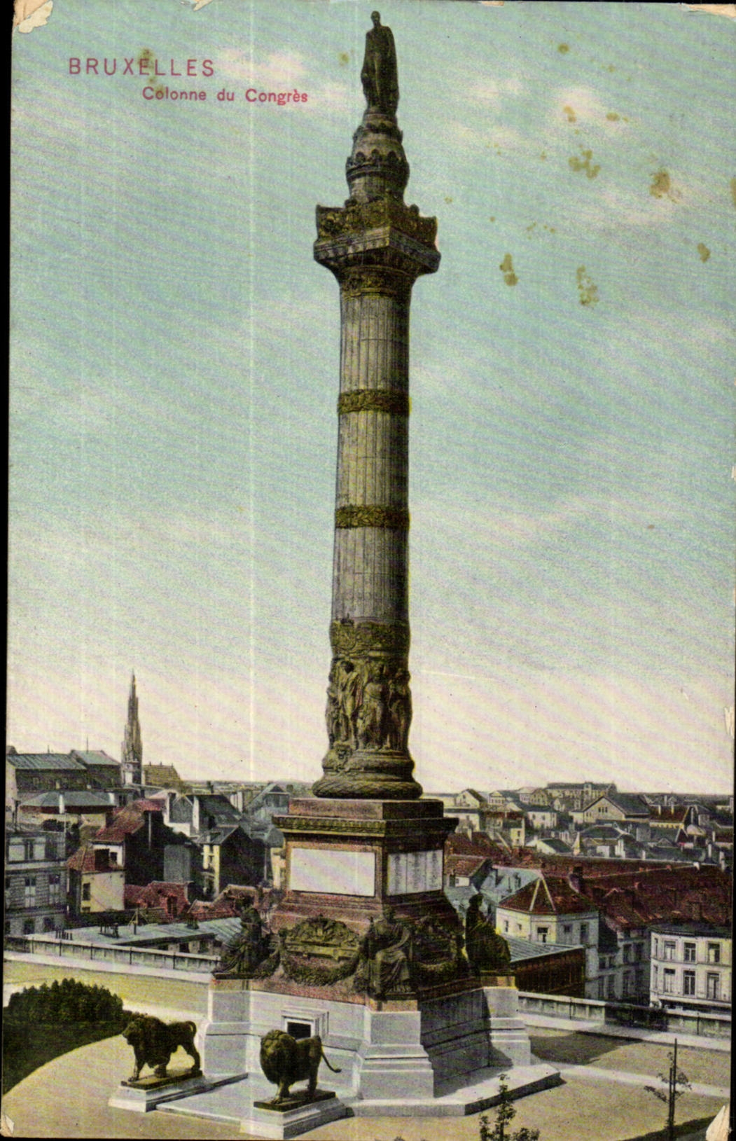 Belgie Belgium Brussels CPA Column of Congers