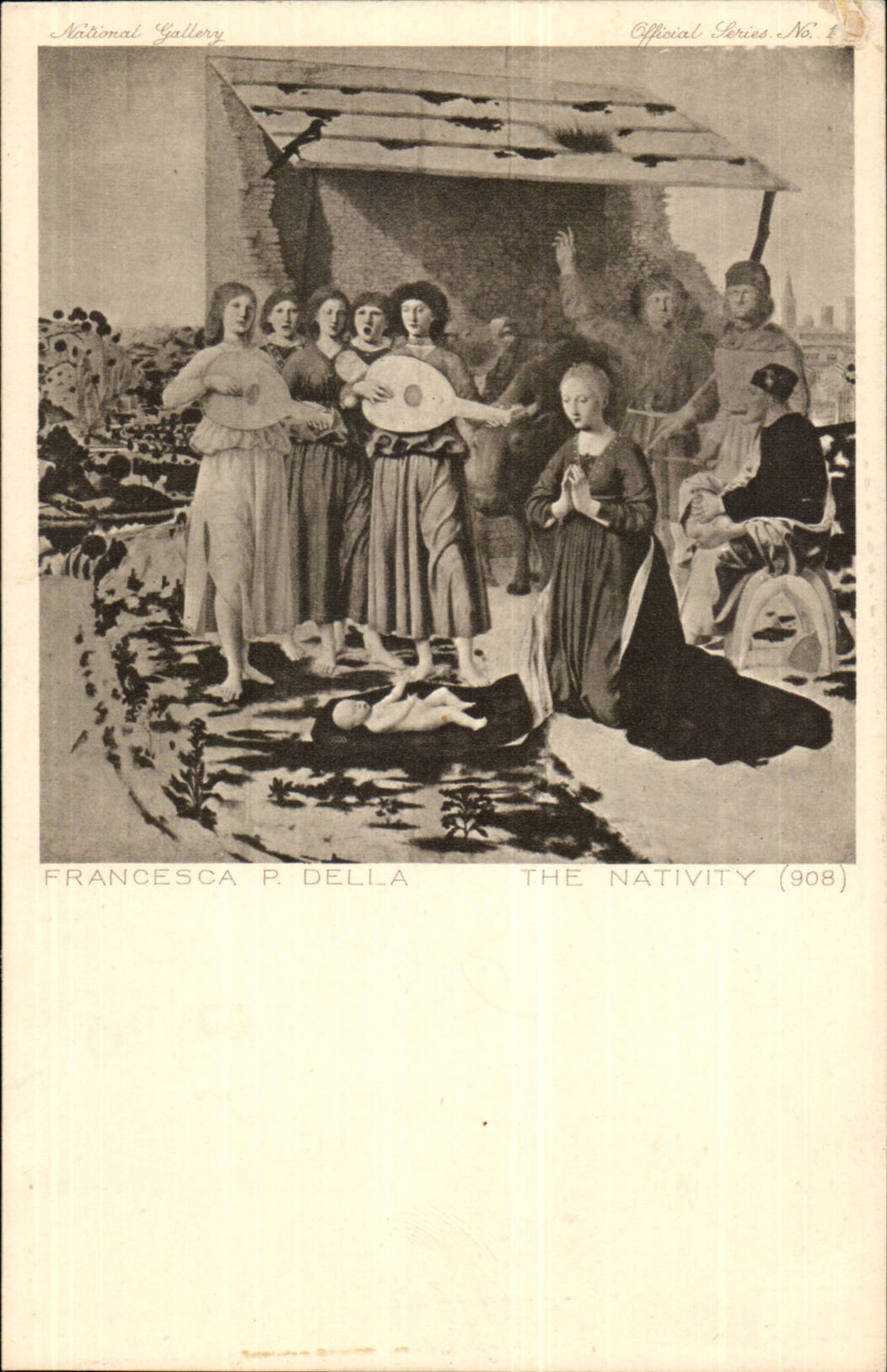 Italy Italia CPA Francesca Della The nativity