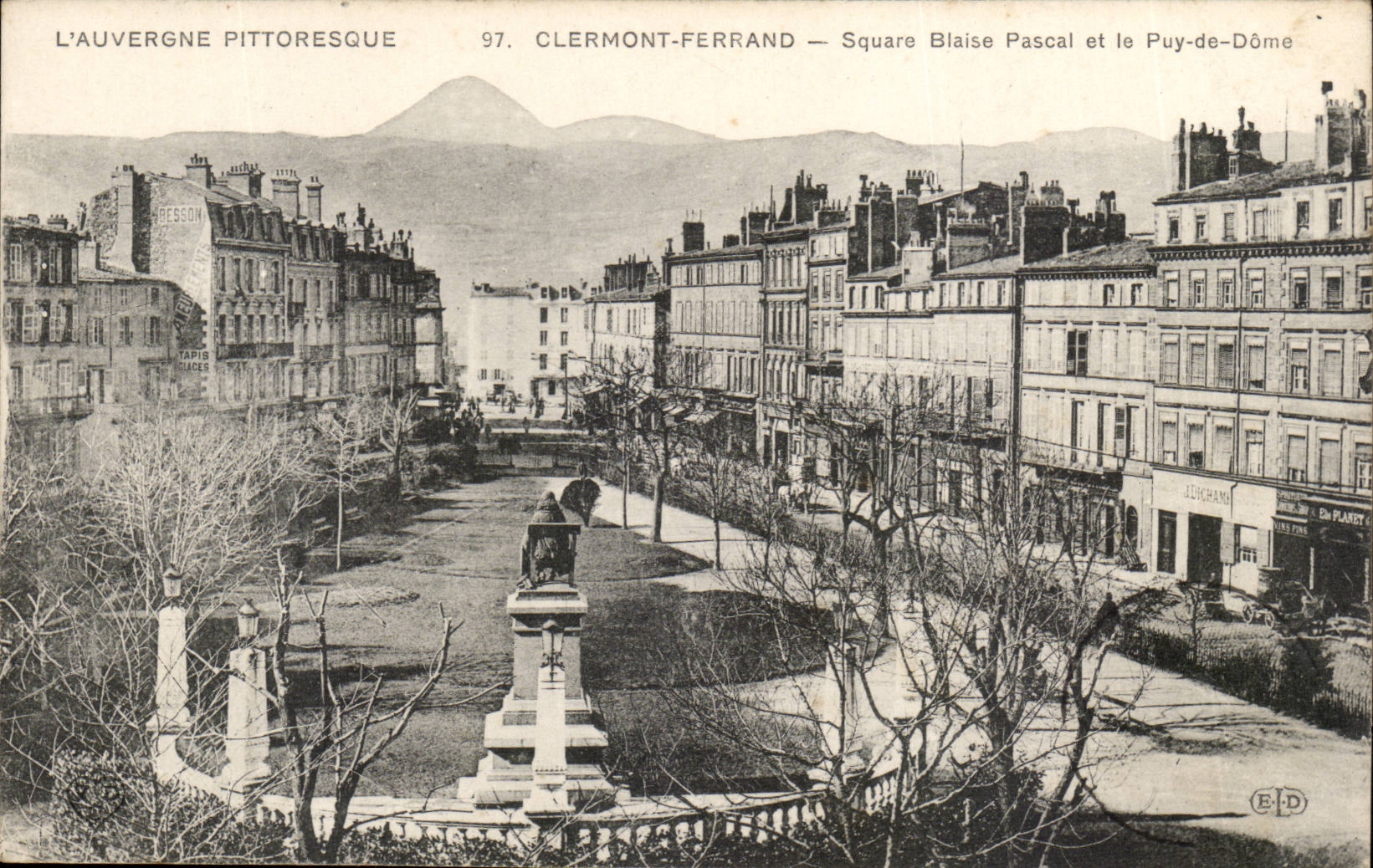 Allgemeiner Garten Blaise Pascal und Puy de Dome Puyde Dome- Clermont-ferrand--CPA