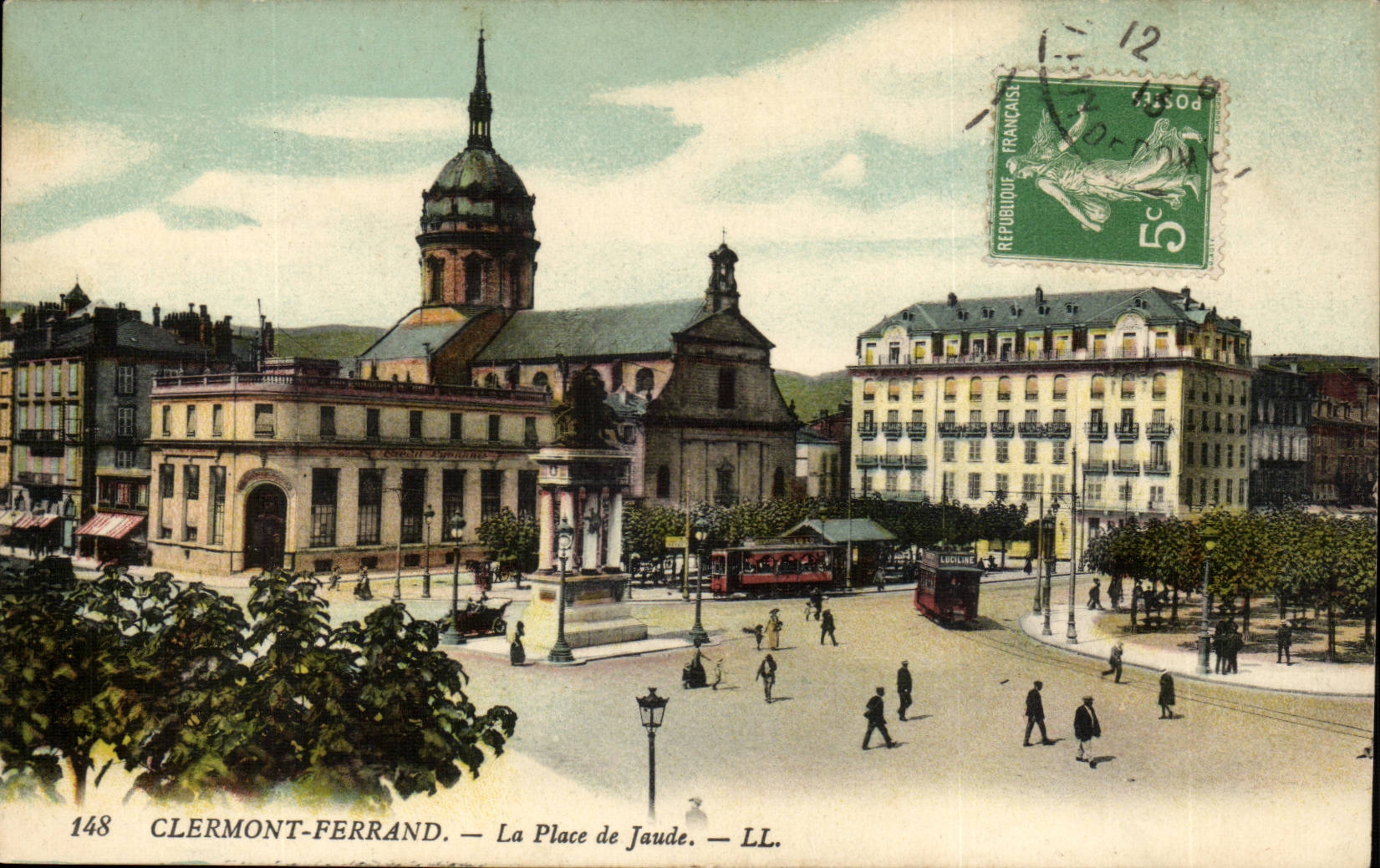 Puy de Dome- Clermont-ferrand der Ort von Jaude --CPA