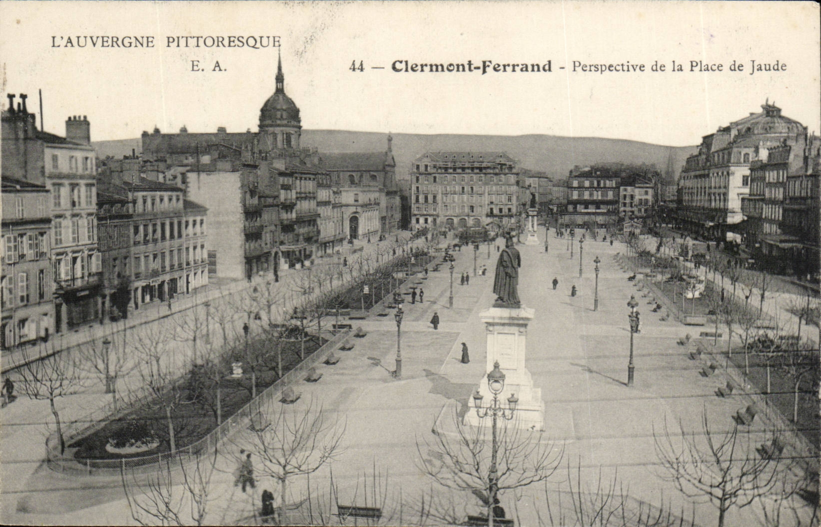 Puy de Dome- Clermont-Ferrand-View of the Place of Jaude --CPA