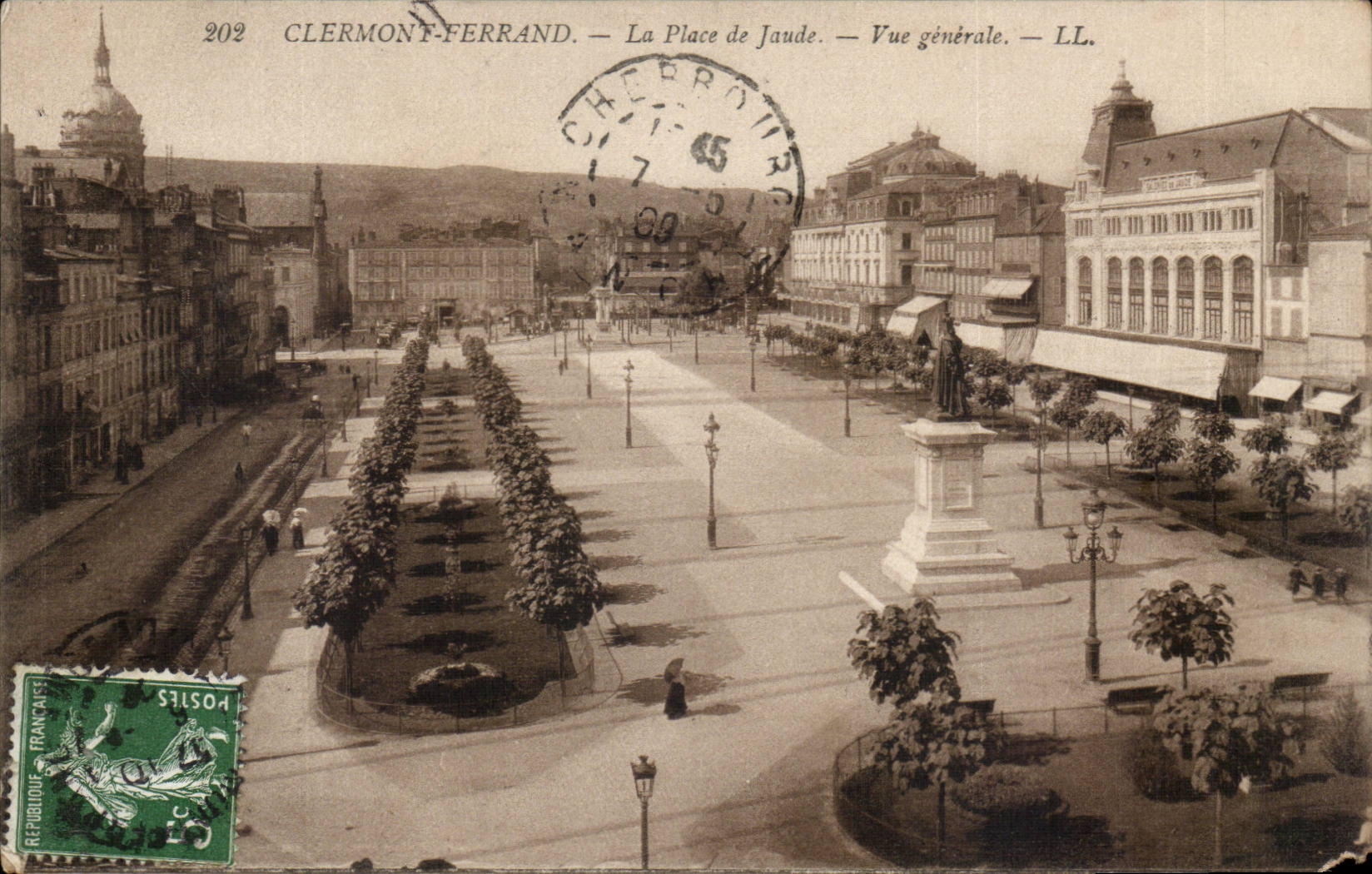 Puy de Dome- Clermont-Ferrand-View of the Place of General Jaude-Sight --CPA