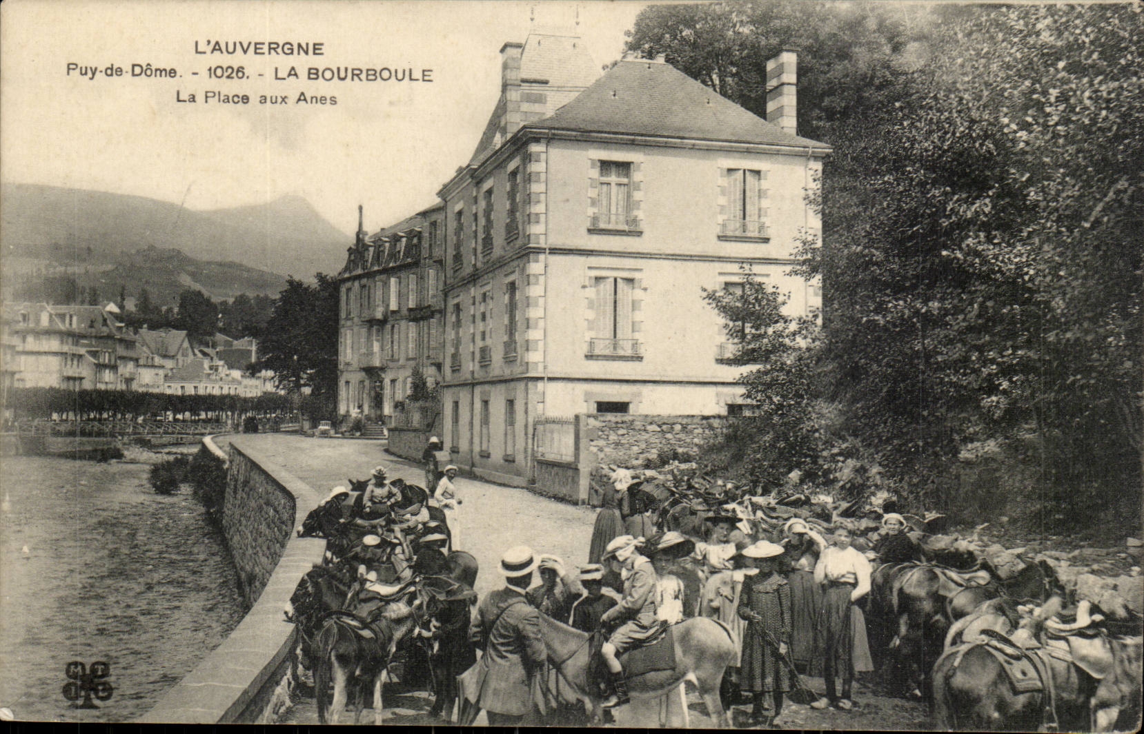 Puy de Dome setzt es Bourboule es an den Eseln --CPA