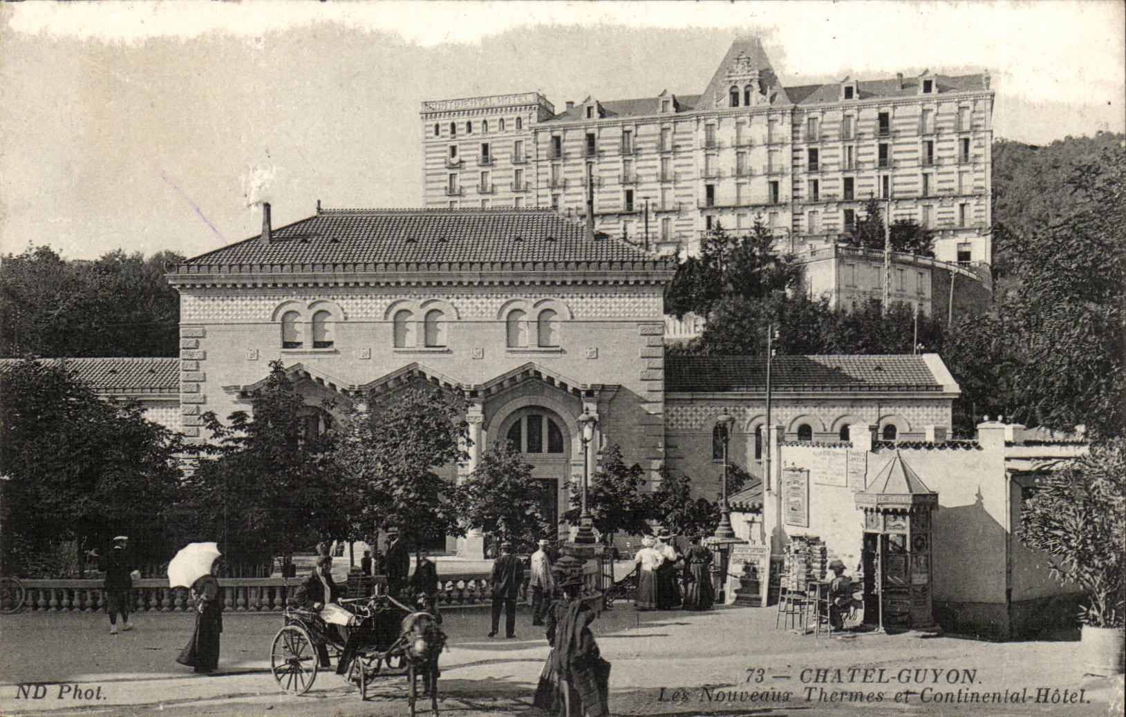 Puy de Dome- Chatel-guyon- New Thermal baths and Continental Hotel - - CPA