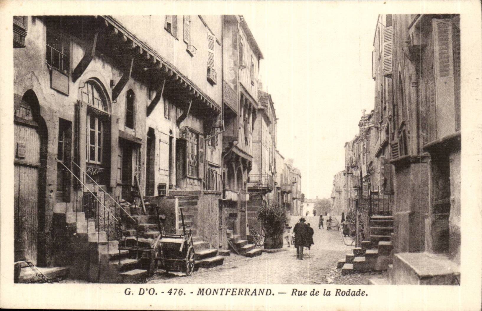 Puy of Dome-Montebrand Street of Rodade-CPA