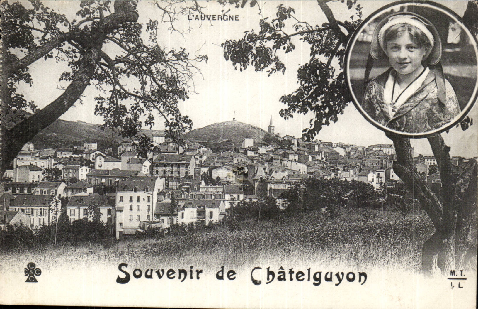 Puy de Dome- Souvenir of Chatelguyon-CPA