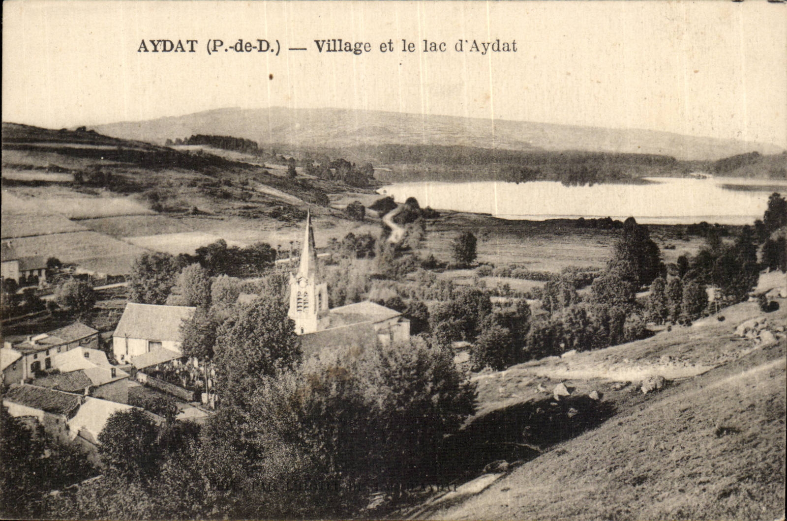 Puy de Dome- Aydat- Village of the Lake Aydat--CPA