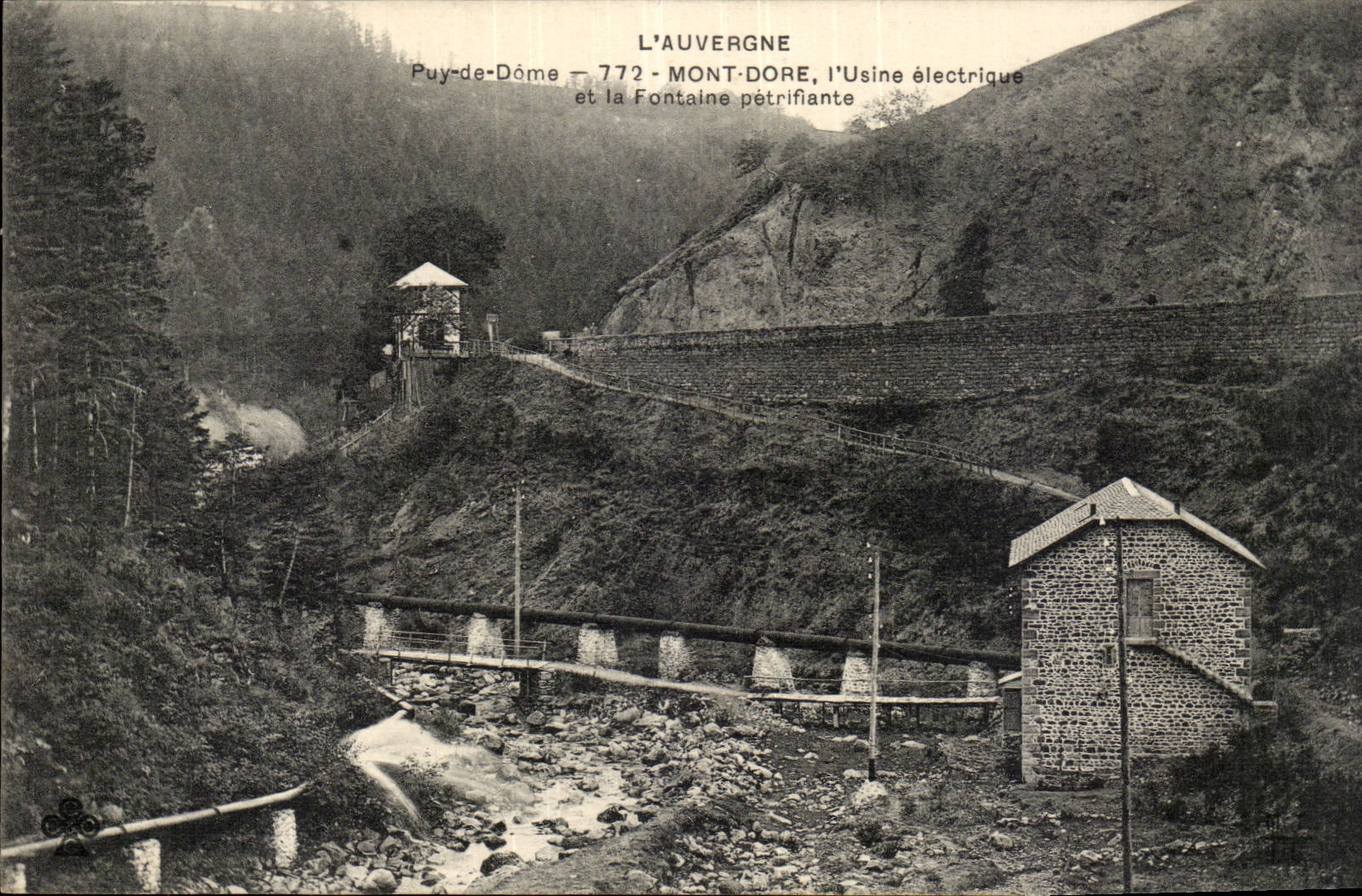 Puy de Dome- Mount Gilds the Factory and the petrifying Fountain--CPA
