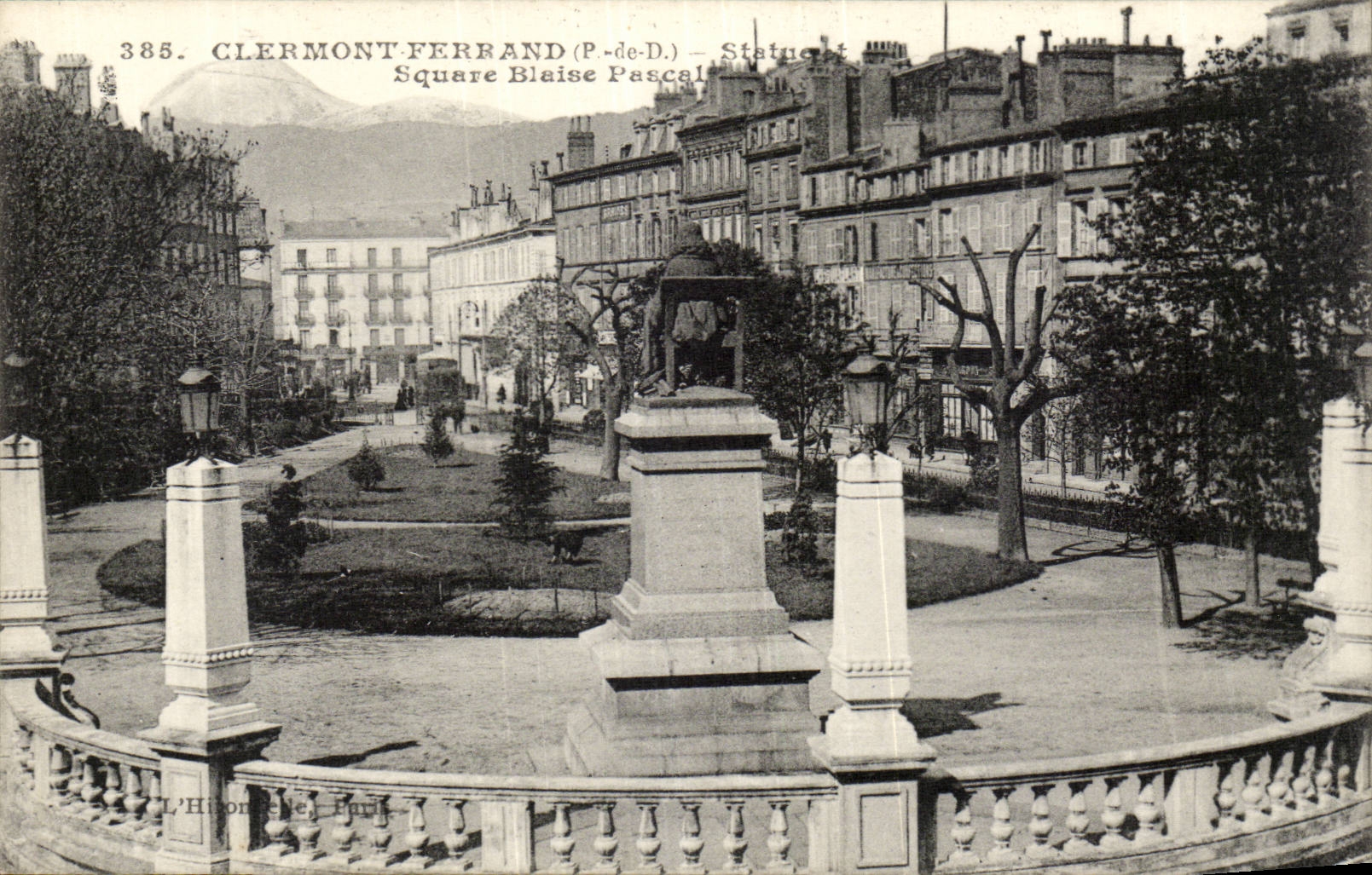 Allgemeiner Garten Blaise Pascal Puyde Dome- Clermont-ferrand LStatue---CPA