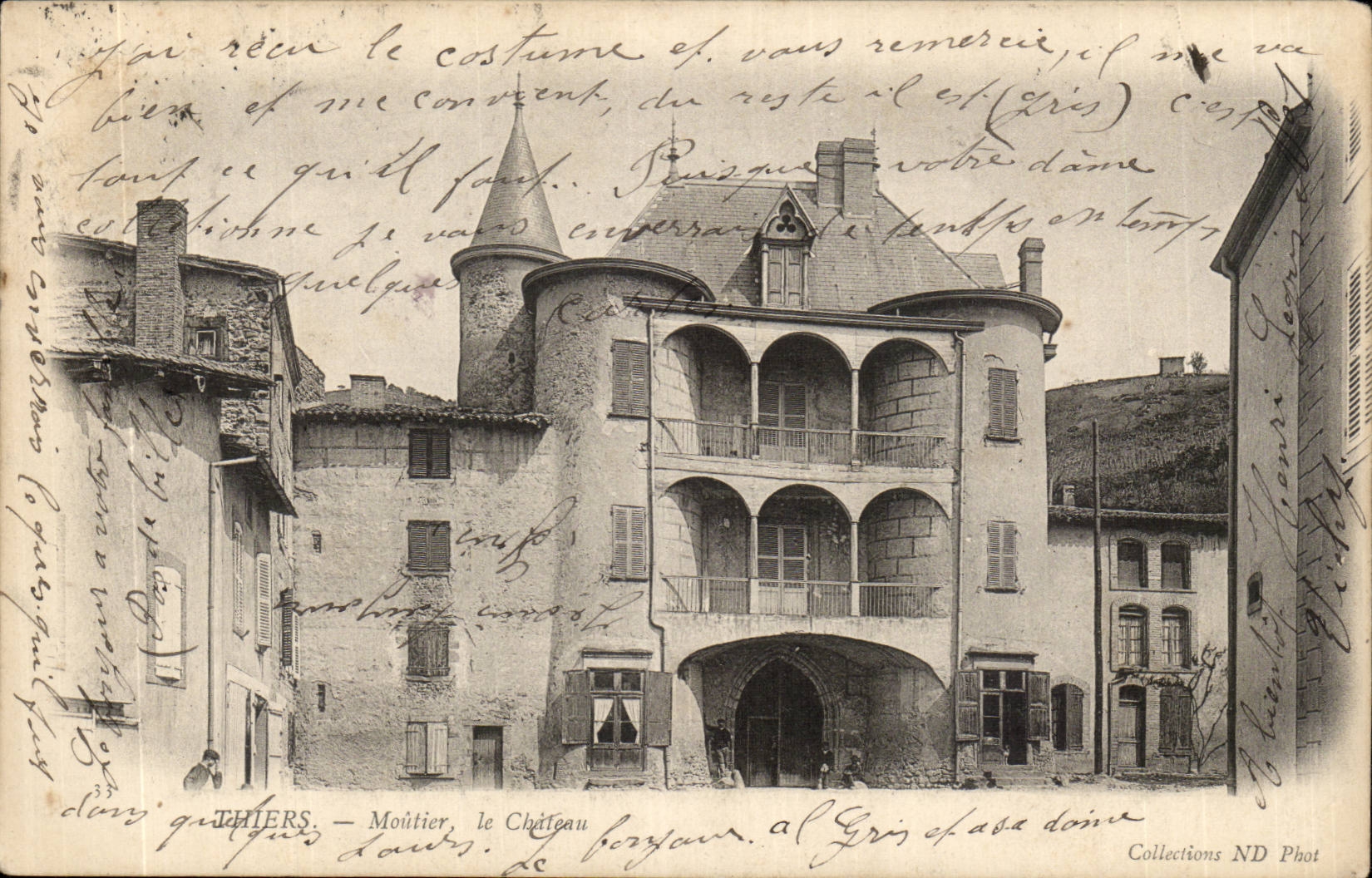Puy de Dome- Thiers- Moutier- the Castle-CPA
