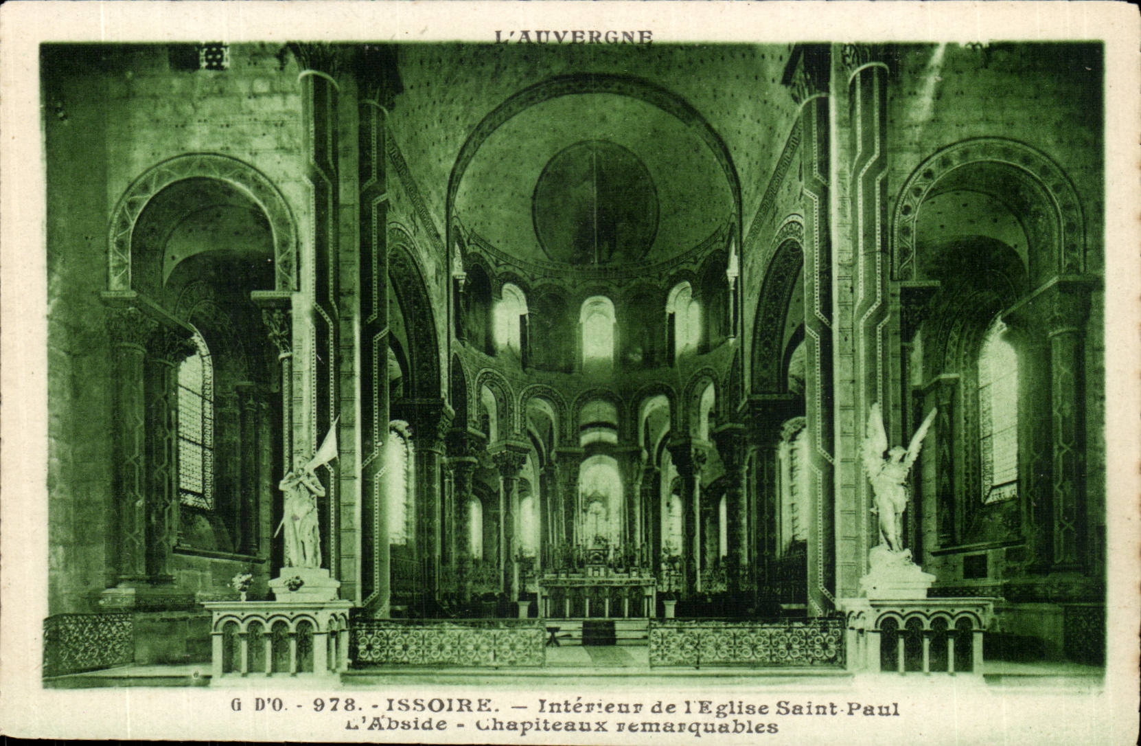 Issoire-Interior Puy de Dome- of the Church Saint Paul the Apse - Chipiteaux remarkable-CPA