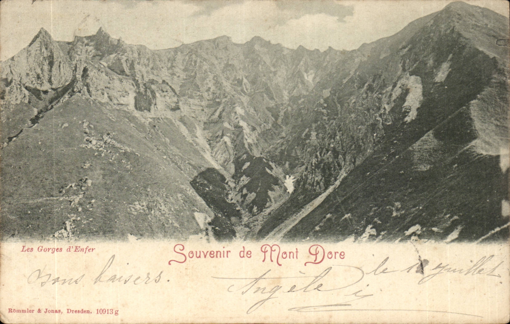 Puy de Dome- Souvenir of the Mount Gilds-CPA