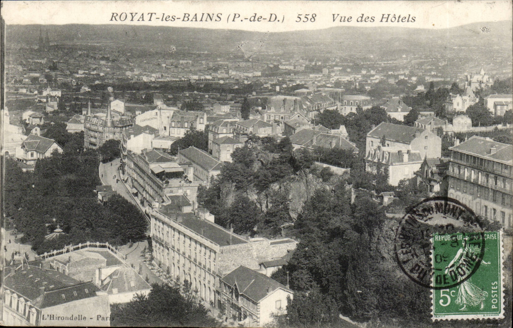 Puy de Dome- Royat-the-baths Seen of the Hotels - CPA