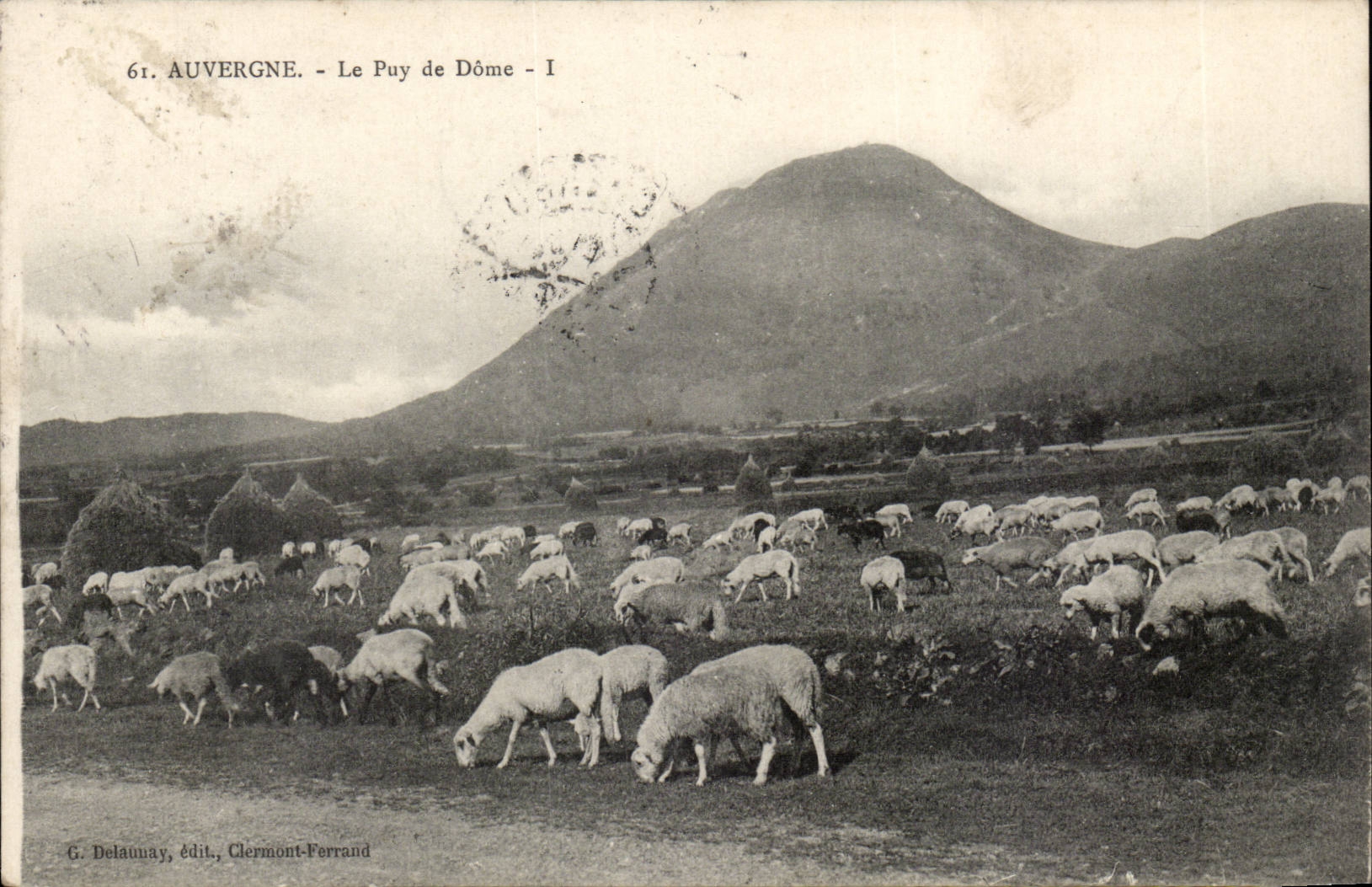 Puy de Dome- Seen of the Hut-sheep - CPA