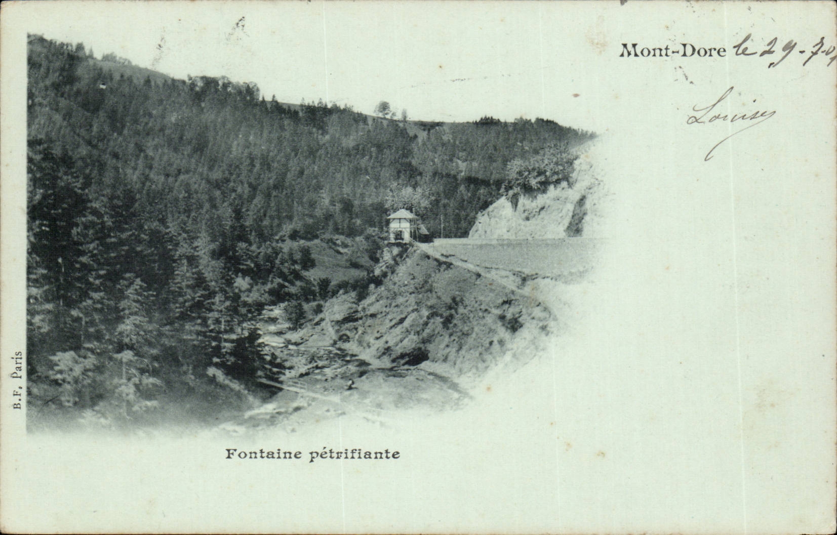 Puy de Dome- the Mount Gilds - petrifying-CPA Fountain