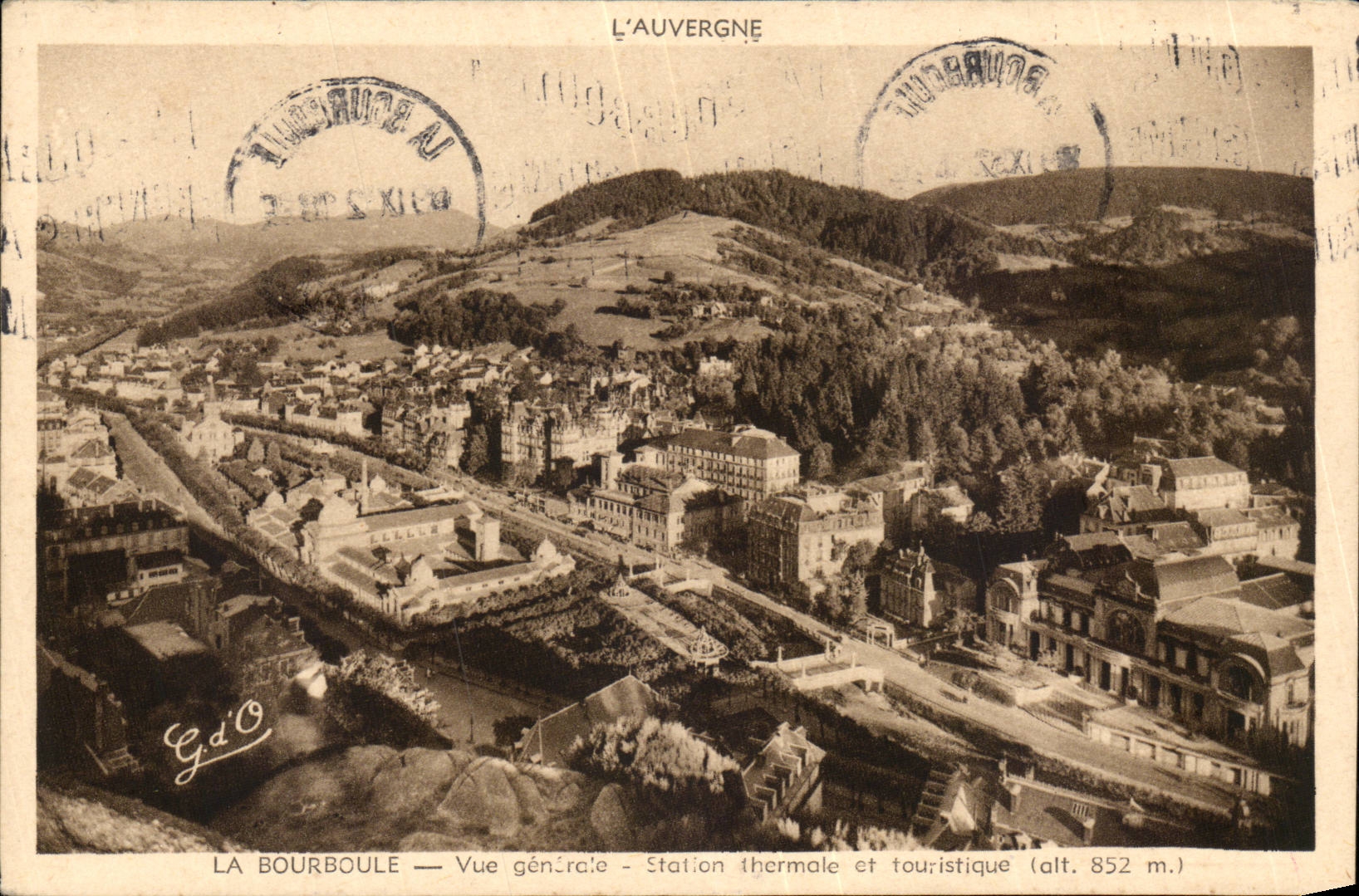 Puy de Dome- die bourboule- gesehene AllgemeinStation thermisch und Tourist - Alt 852 m-CPA