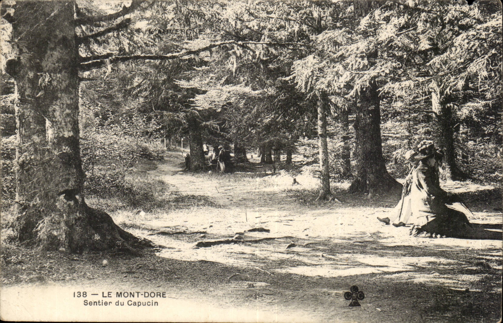 Puy de Dome es Einfassung Vergolden-Weg des Capuchin-CPA