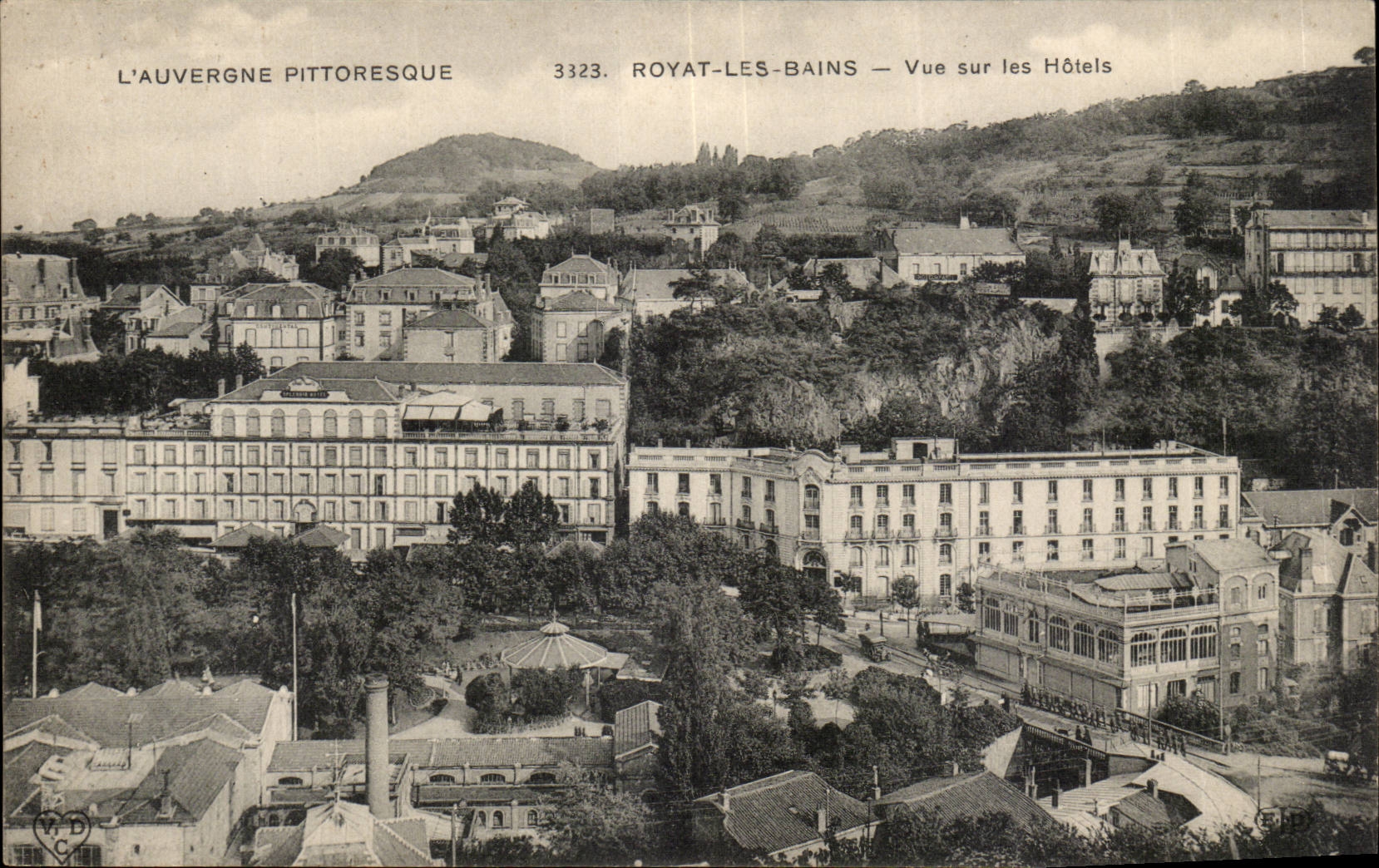 Puy de Dome- Royat-the-bath-Sight on the Hotels-CPA