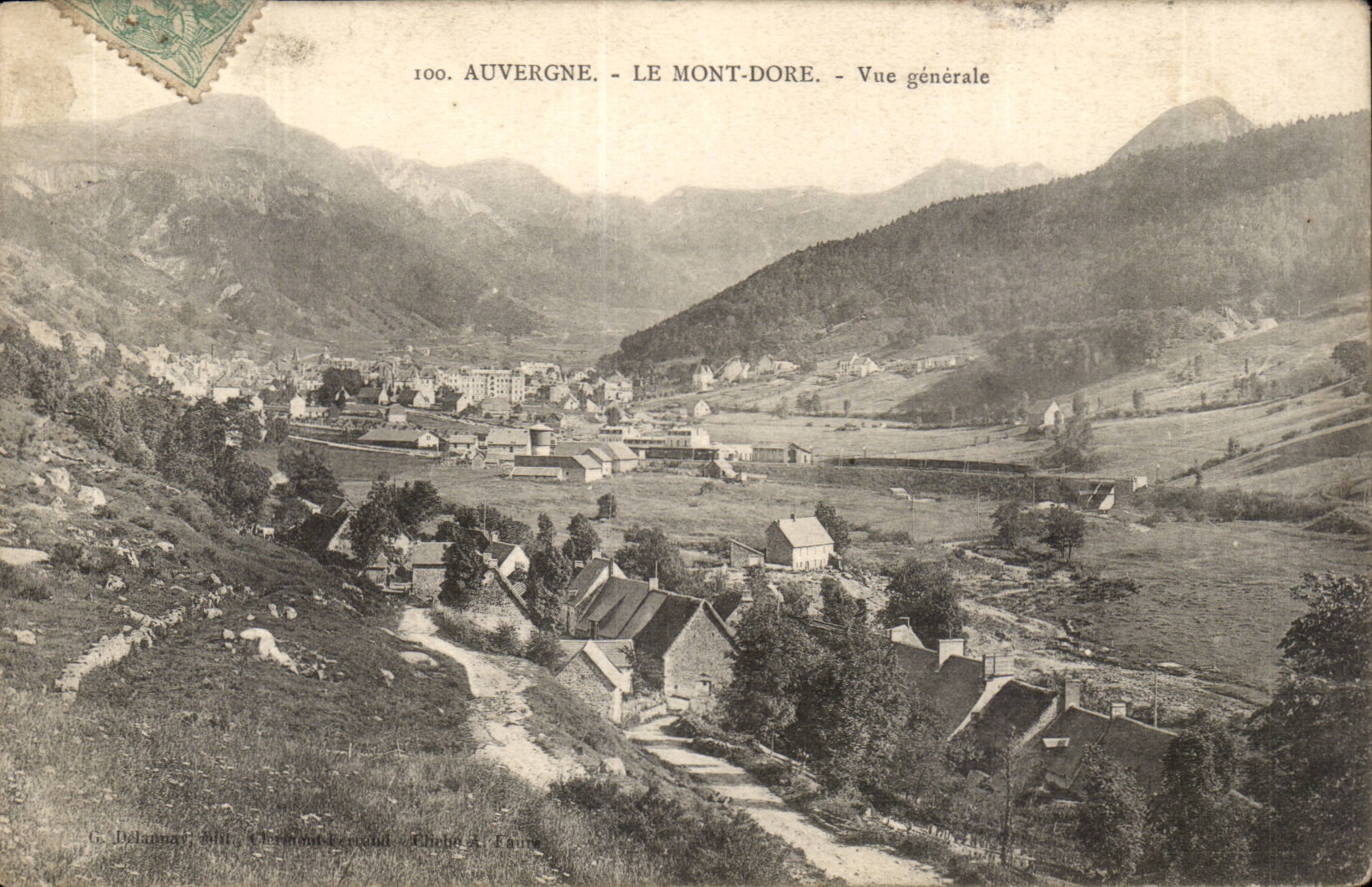 Puy De Dome- die Einfassung vergoldet gesehenes Allgemeines-CPA