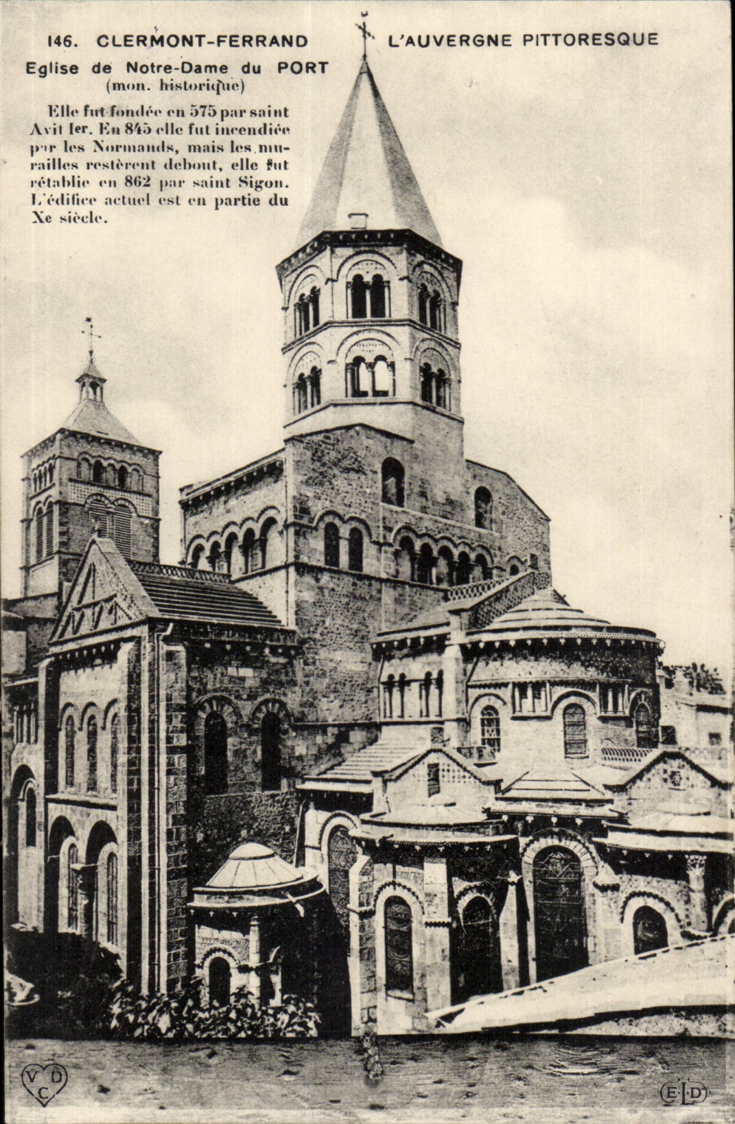 Puy de Dome - Clermont-ferrand - lEglise von Notre Dame des Hafens - CPA