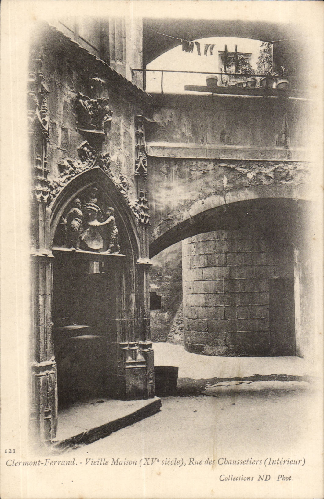 Puy de Dome - Clermont-ferrand - Jahrhundert des alte Frau Hauses XV - Strasse von InnenChausseliers - CPA