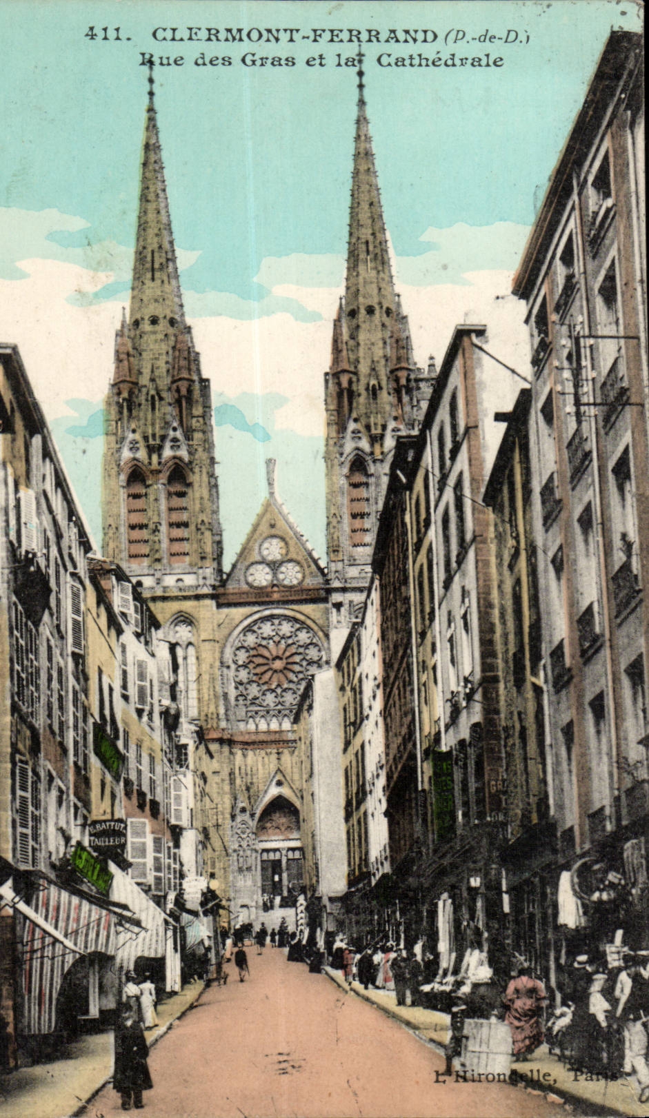 Puy de Dome - Clermont-ferrand - Strasse der Fette und der Kathedrale - CPA
