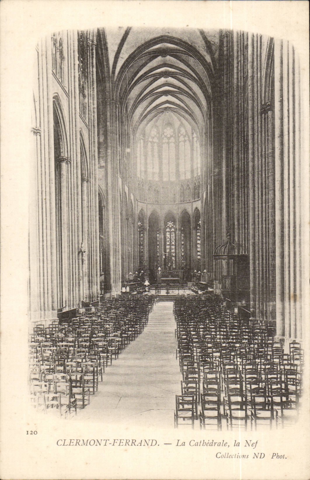Puy de Dome - Clermont-ferrand - die Kathedrale - der Nave - CPA