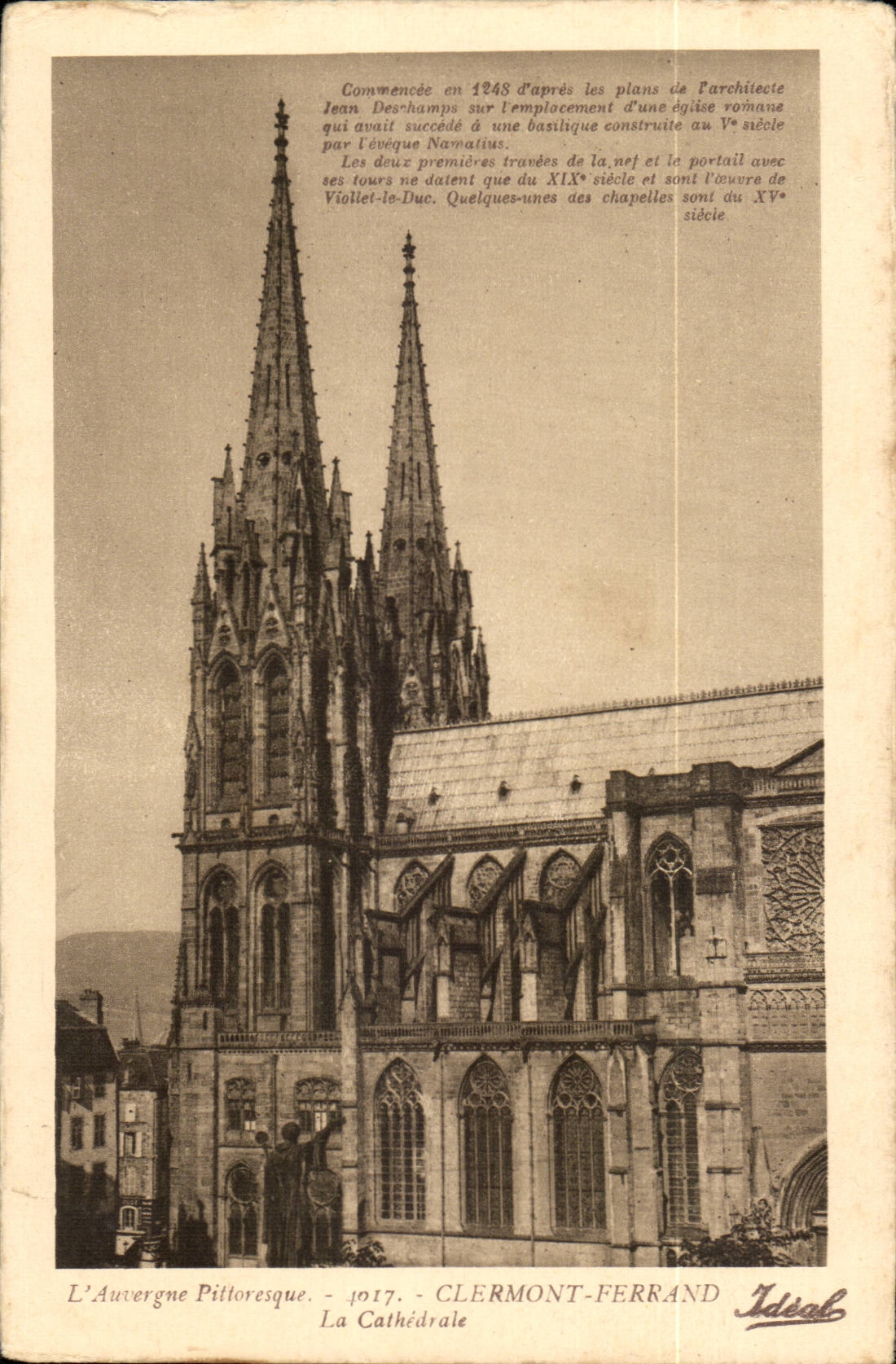 Puy de Dome - Clermont-ferrand - die Kathedrale - CPA