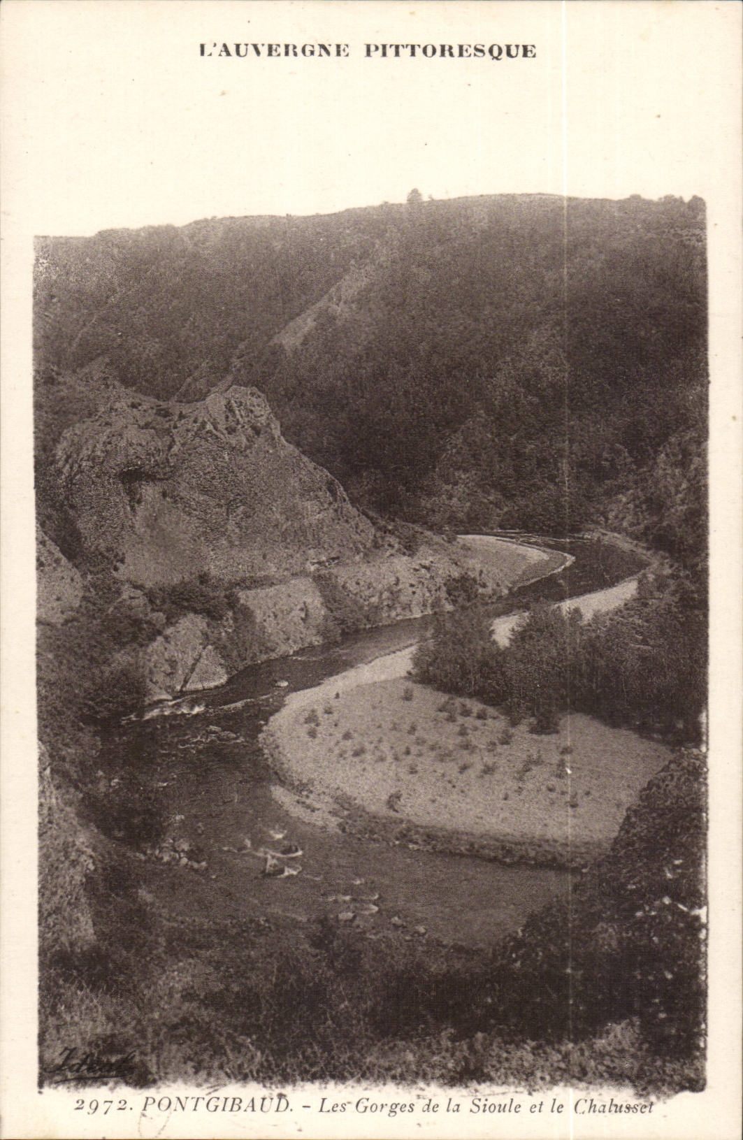 Puy de Dome - Pontgibaud - Falls of the sioule and Chalusset - CPA