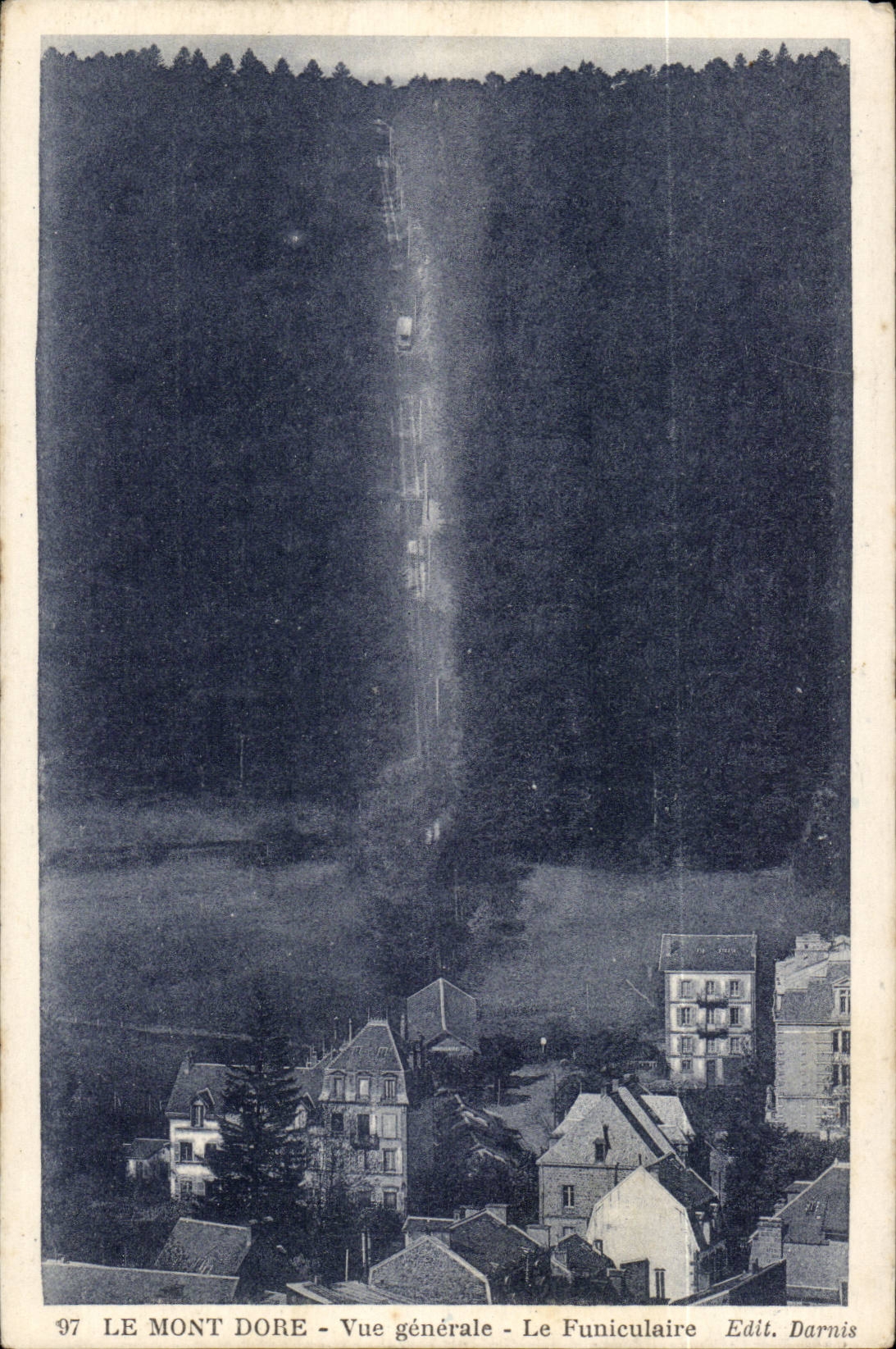 Puy de Dome - the Mount Gilds View - the funicular - CPA