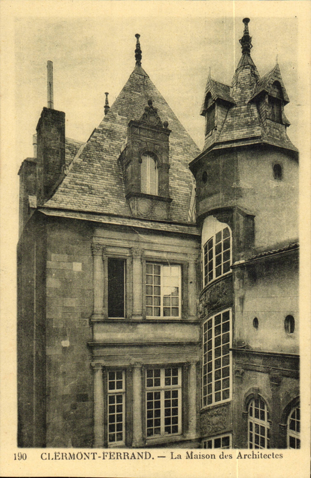 Puy de Dome - Clermont Ferrand - the House of the Architects - CPA
