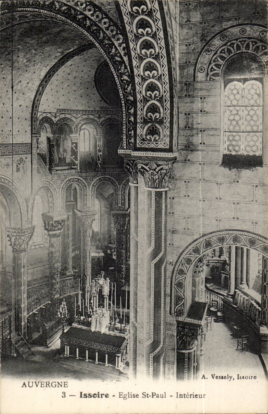 Puy de Dome - Issoire - Saint Paul Church - Interior - CPA