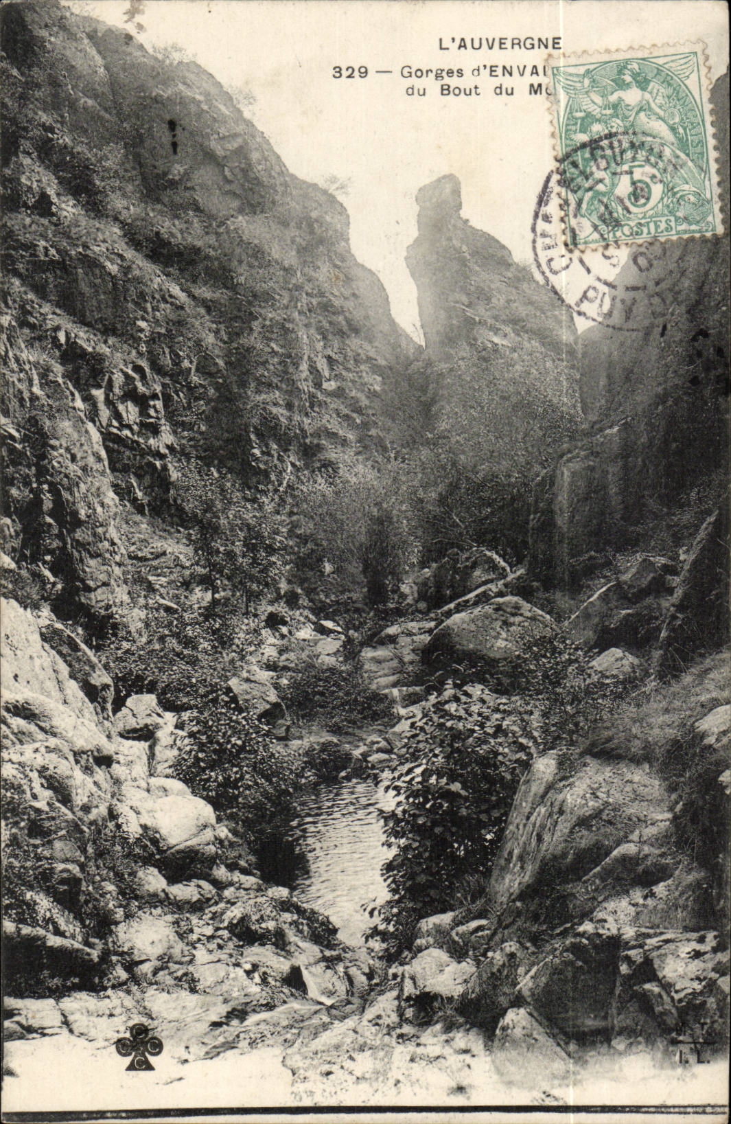 Puy de Dome them Falls - CPA