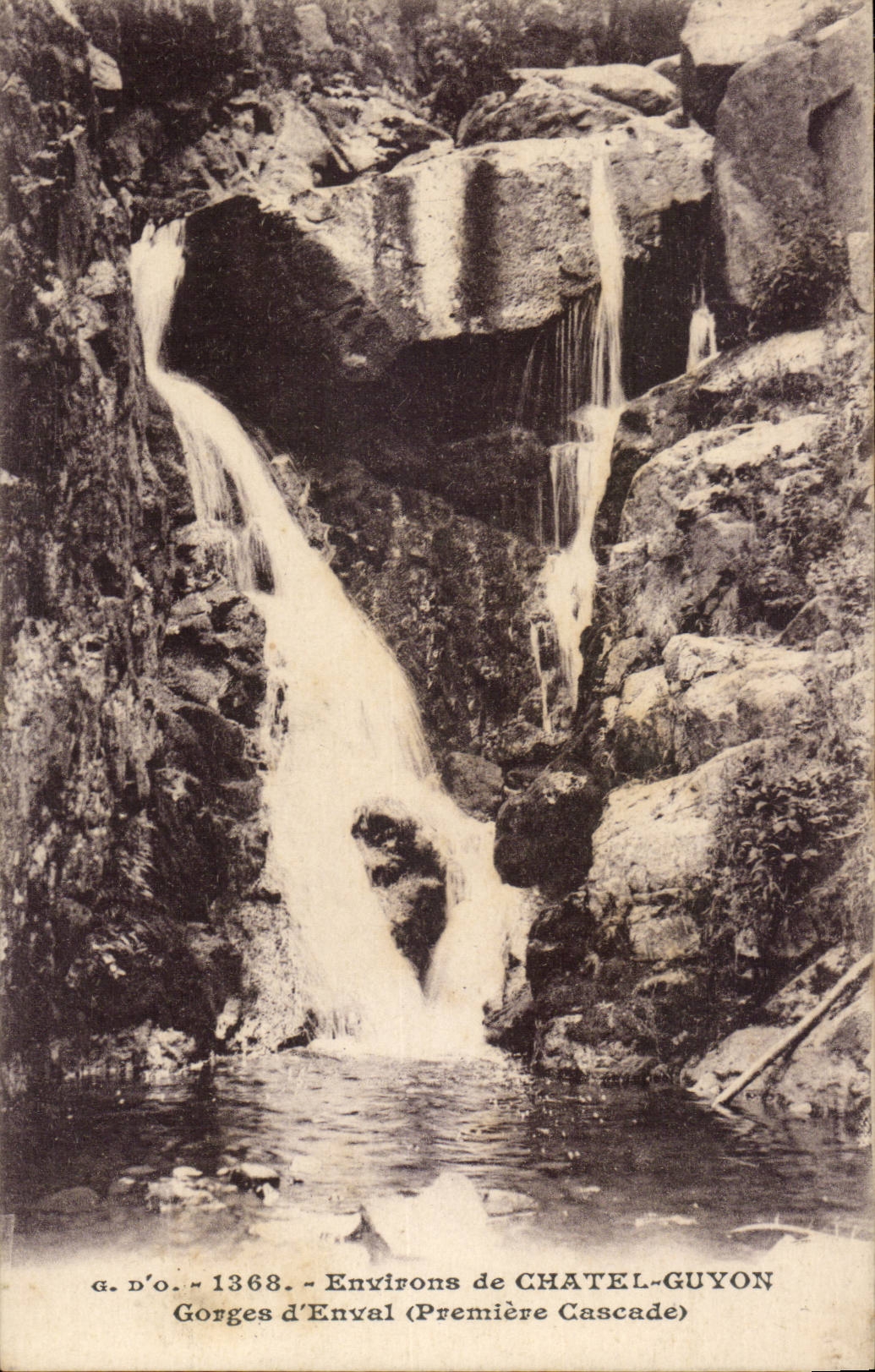 Puy de Dome - Surroundings of Chatelguyon - Falls of Enval Premiere Cascades - CPA