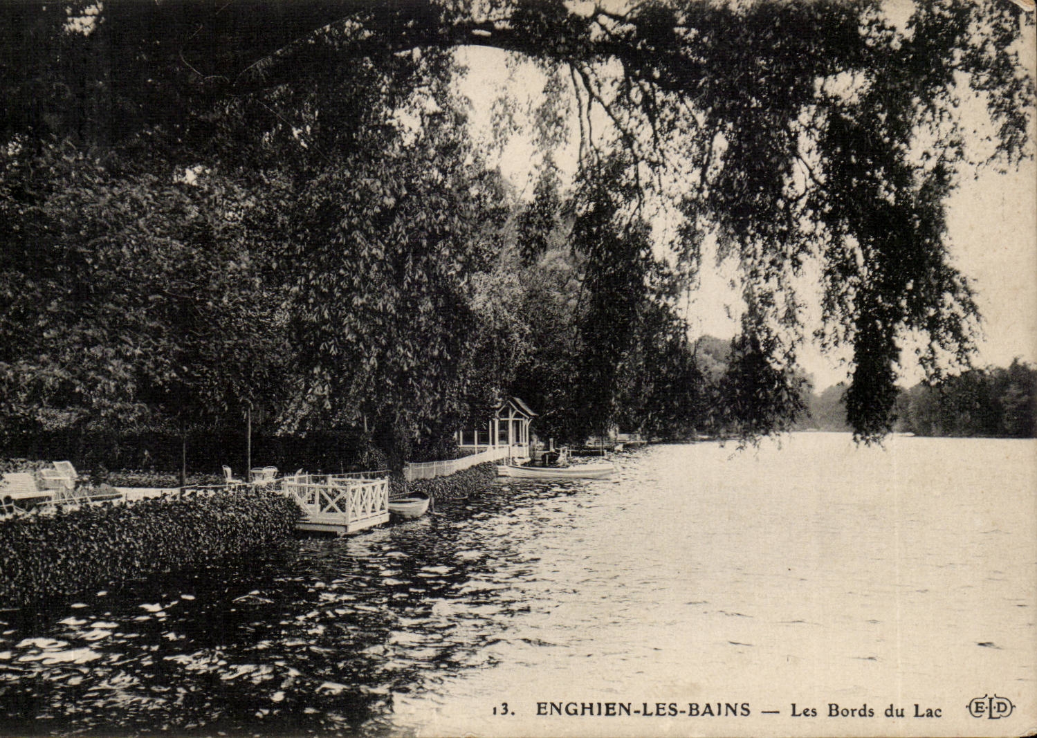 Valley of Oise- Enghien-the-Baths Edges of the Lake - CPA