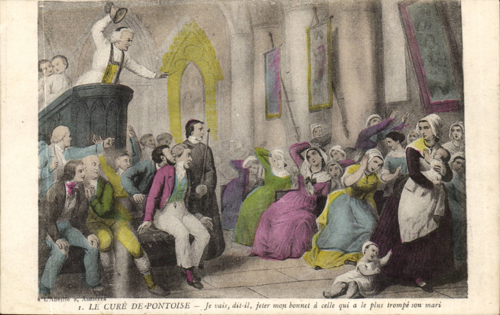 Valley D' Oise- Pontoise the Cure of Pontoise I can known as throw my bonnet has that which has more horn - CPA